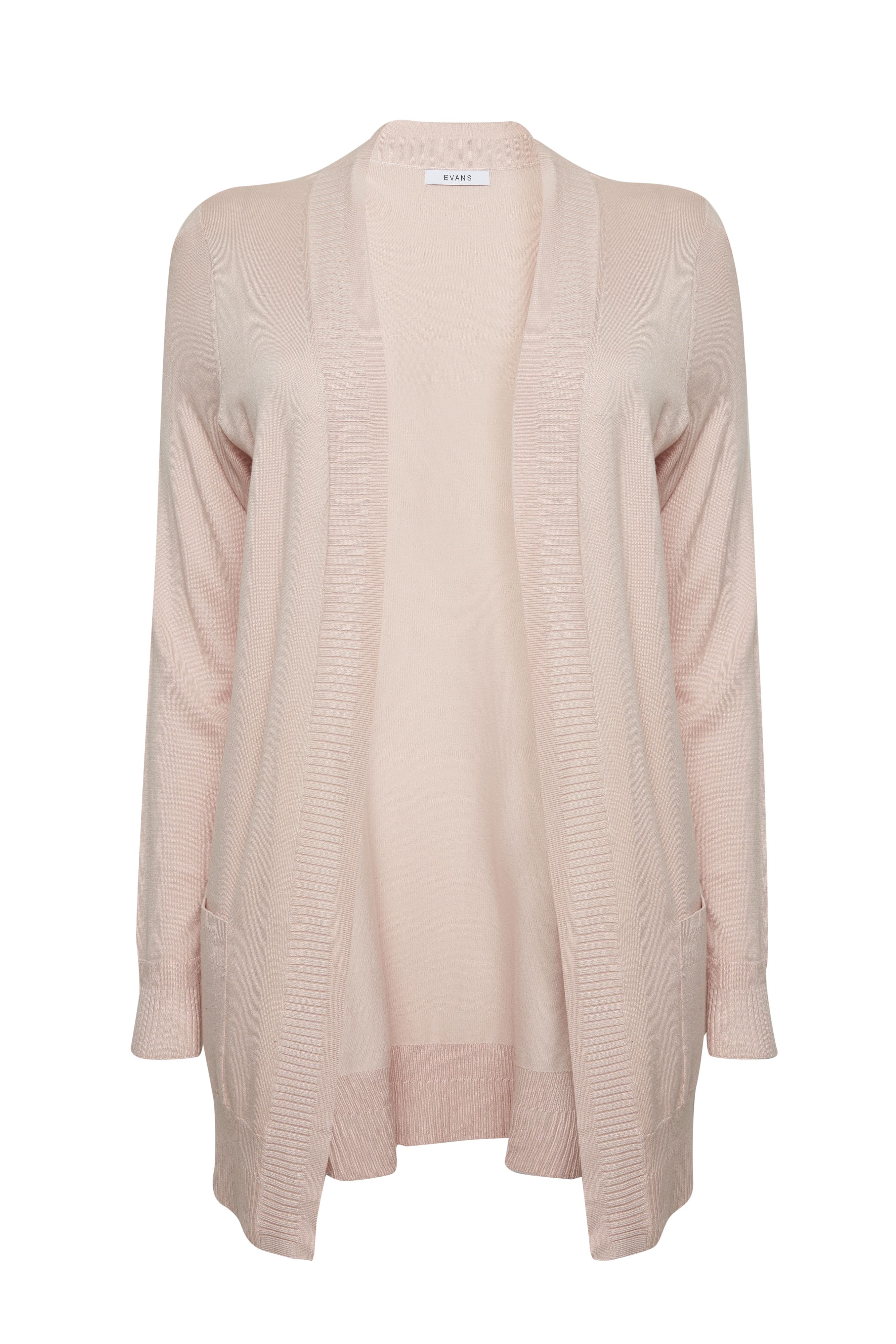 Cute, cosy and simple, the Fine Knit Cardigan is a go-to staple for crisp days. A timeless addition to your knitwear collection, the sweet pink hue brings a touch of femininity and soft colour. Key Features Include: - Open collarless neckline - Long sleeves - Stretch knit fabrication - Relaxed fit - Hip length Running the errands? Throw over your tee and jeans for easy styling. Just finish with a pair of fresh white trainers and you're good to go!