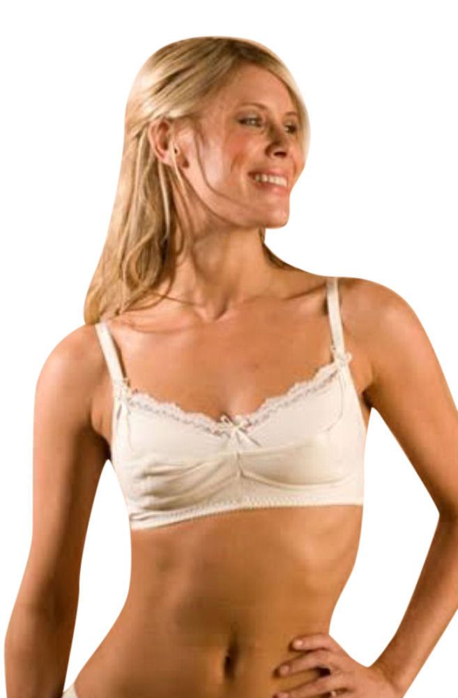 Gorgeous Soft Cup Bra.  Available in Black, Ivory and Pink.  81% Cotton 15% Nylon 4% Elastane.  Six Hook and Eyes.  Wider Straps on Larger Sizes.  Power Mesh Wings for extra Support.
