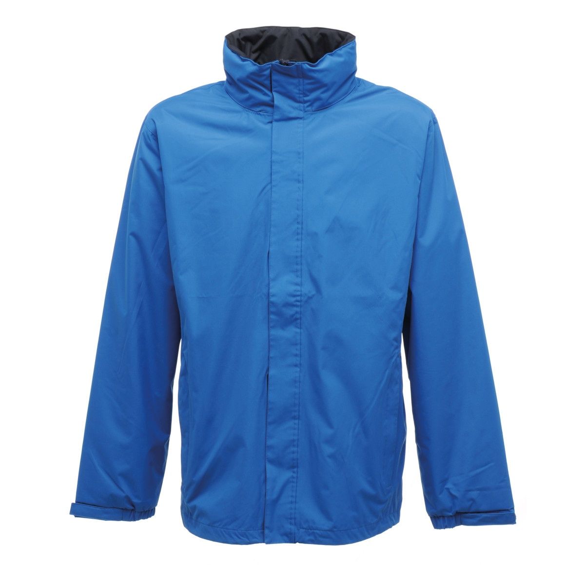 100% hydrafort polyester. Polyester mesh lined. Windproof fabric. Taped seams. Concealed hood with adjuster. 2 lower zipped pockets. 1 internal pocket with earphone cord access. Adjustable cuffs. Adjustable shockcord hem. Internal zipped embroidery access. Regatta Mens sizing (chest approx): XS (35-36in/89-91.5cm), S (37-38in/94-96.5cm), M (39-40in/99-101.5cm), L (41-42in/104-106.5cm), XL (43-44in/109-112cm), XXL (46-48in/117-122cm), XXXL (49-51in/124.5-129.5cm), XXXXL (52-54in/132-137cm), XXXXXL (55-57in/140-145cm).