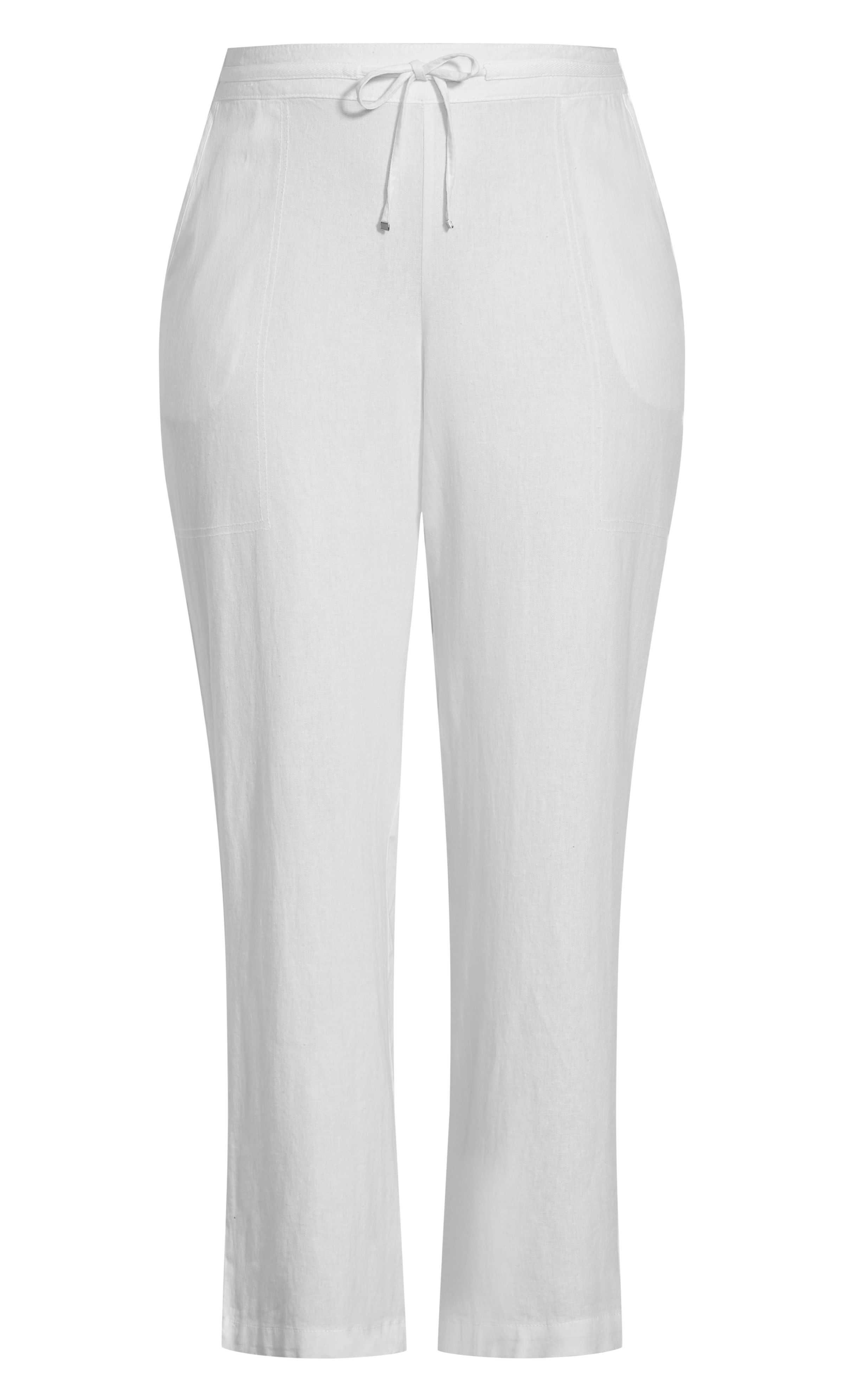 Perfect crisp, summer style with the Linen Blend Trouser. Featuring functional pockets, a drawstring waist and a straight leg fit, these breezy trousers are the ultimate blend of comfort and style. Key Features Include: - Drawstring waist with elasticated back - Functional side & back pockets - Linen blend fabrication - Relaxed wide leg fit - Full length Add a pop of colour with a vibrantly printed tee.