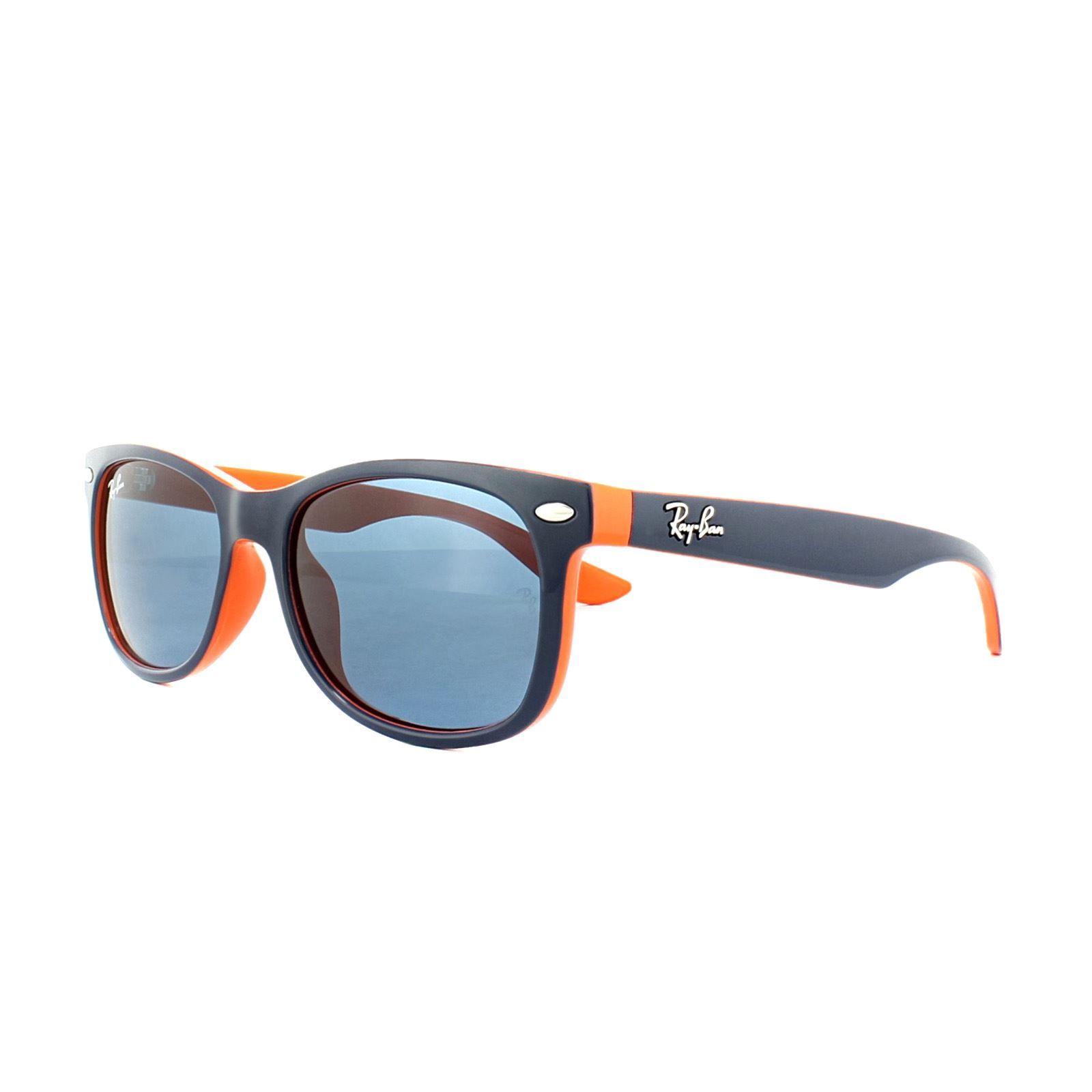Ray-Ban Junior Sunglasses 9052 178/80 Dark Blue & Orange Blue