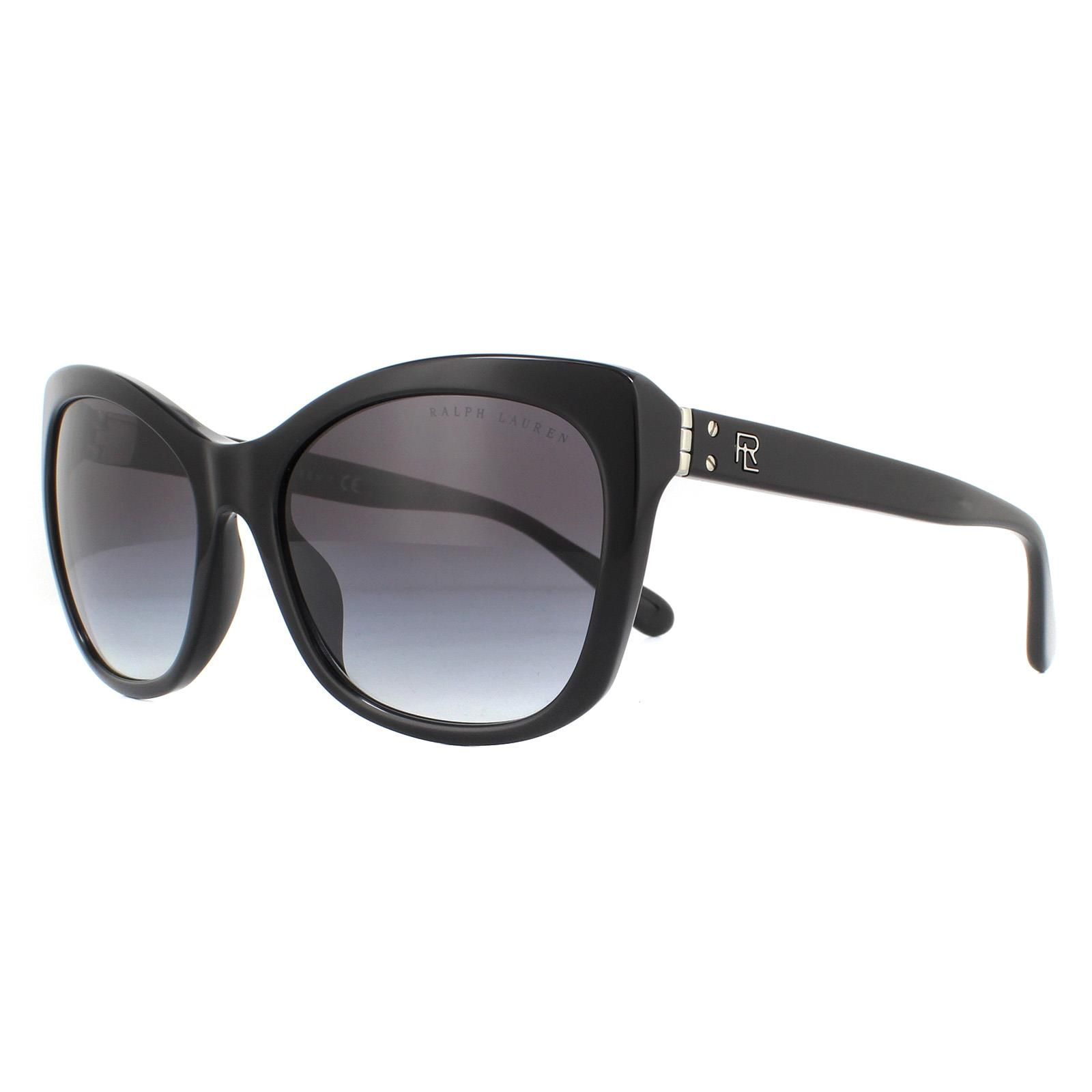 Ralph Lauren Sunglasses RL8192 50018G Shiny Black Grey Gradient