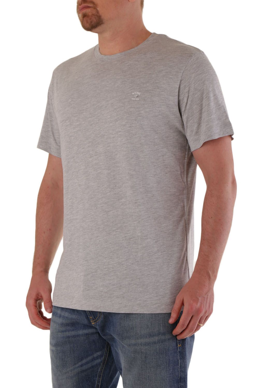 Brand: Diesel   Gender: Men   Type: T-shirts   Color: Grey   Neckline: Round Neck   Sleeves: Short Sleeve   Season: Spring/summer