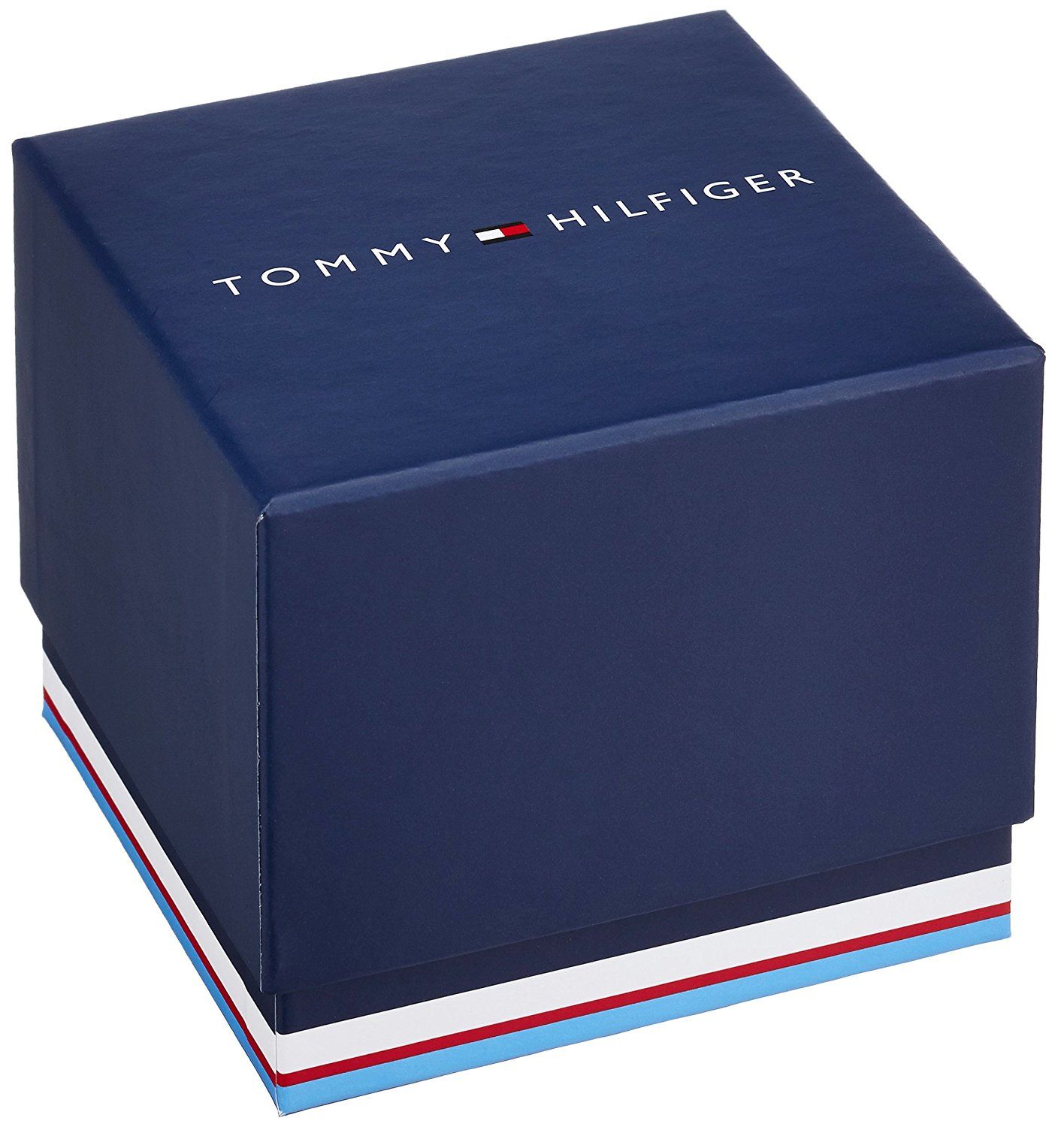 This Tommy Hilfiger Mason Multi Dial Watch for Men is the perfect timepiece to wear or to gift. It's Silver 45 mm Round case combined with the comfortable Silver Stainless steel watch band will ensure you enjoy this stunning timepiece without any compromise. Operated by a high quality Quartz movement and water resistant to 5 bars, your watch will keep ticking. This fashionable watch with numbers on the bezel is a perfect gift for New Year, birthday,valentine's day and so on-The watch has a calendar function: Day-Date, 24-hour Display High quality 21 cm length and 20 mm width Silver Stainless steel strap with a Fold over with push button clasp Case diameter: 45 mm,case thickness: 10 mm, case colour: Silver and dial colour: Black