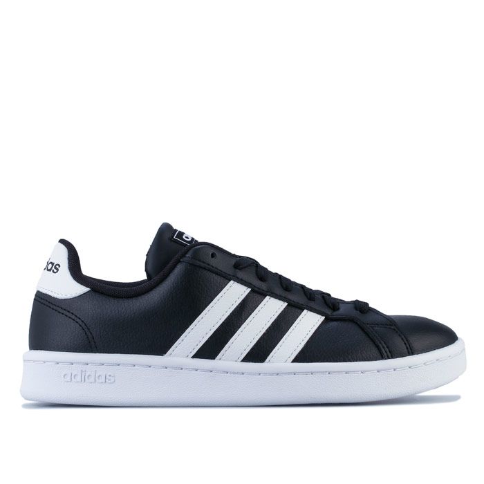 Women's adidas Grand Court Trainers in Black-White