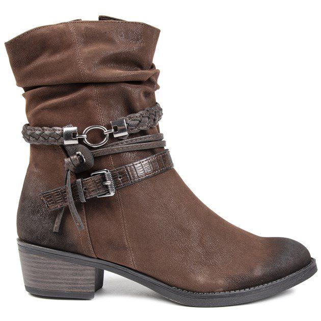 The 25316 Ankle Boots By Marco Tozzi Are Perfect For Winter With A Fashionable Feel. Constructed From Distressed Synthetic Leather Uppers Featuring A Lace Up Detail With Two Metallic Eyelets Either Side Of The Tongue. Narrow Rounded Toe And High-grip Sole Completes.