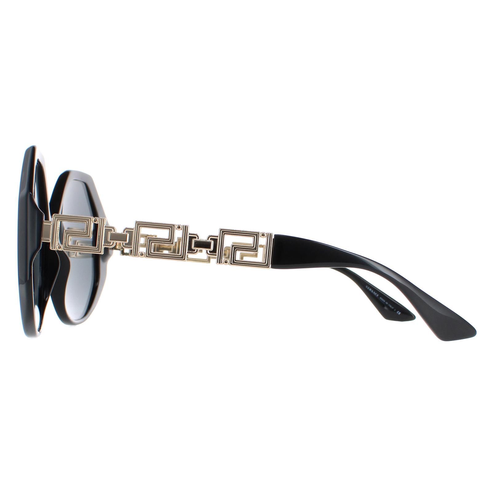 Versace Square Womens Black Dark Grey VE4395