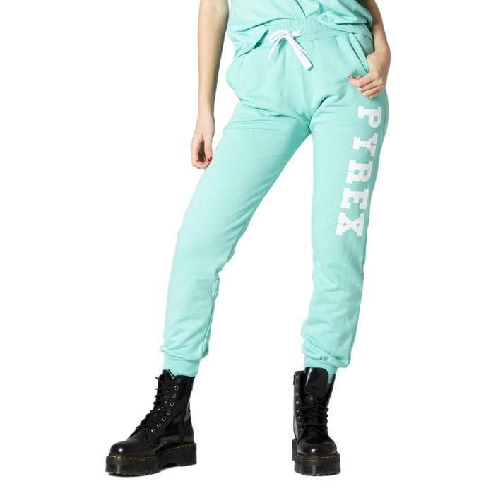 Brand: Pyrex
Gender: Women
Type: Trousers
Season: Spring/Summer

PRODUCT DETAIL
• Color: green
• Pattern: print
• Fastening: laces
• Pockets: front pockets

COMPOSITION AND MATERIAL
• Composition: -100% cotton 
•  Washing: machine wash at 30°