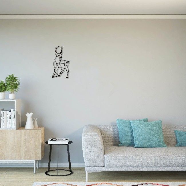 This animal-themed wall decoration is the perfect solution for decorating the walls of your home. It adds a touch of originality and colour to empty spaces, giving personality and character to the room. Thanks to its design, it is ideal for the living and sleeping areas of your home. Color: Black | Product Dimensions: W26xD0,15xH53 cm | Material: Steel | Product Weight: 0,30 Kg | Packaging Weight: 0,65 Kg | Number of Boxes: 1 | Packaging Dimensions: W53,5xD2,2xH42,5 cm