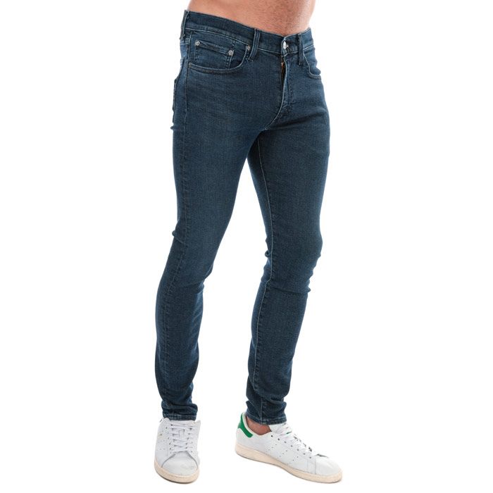 Mens Levis 519 Sage Overt Extreme Skinny Jeans in denim.- Classic 5 pocket styling.- Zip fly and button fastening.- Sits below waist.- Super skinny from hip to ankle.- Super skinny leg.- Short inside leg length approx. 30in  Regular inside leg length approx. 32in  Long inside leg length approx. 34in.- 82% Cotton  14% Lyocell  3% Polyester  1% Elastane. Machine wash at 30 degrees.- Ref: 248750106
