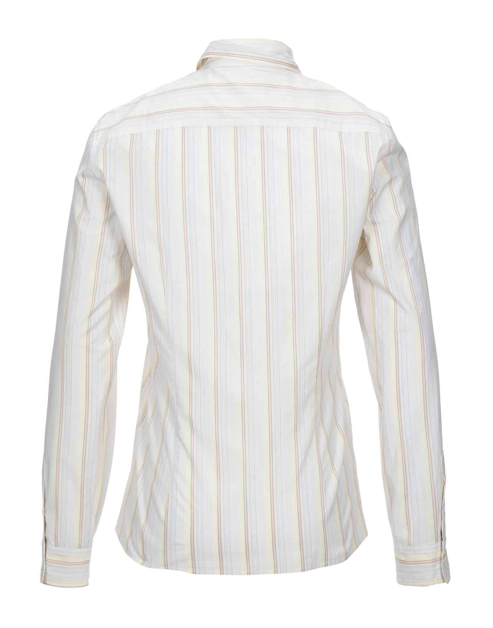 plain weave, embroidered detailing, stripes, front closure, button closing, long sleeves, buttoned cuffs, classic neckline, no pockets, small sized