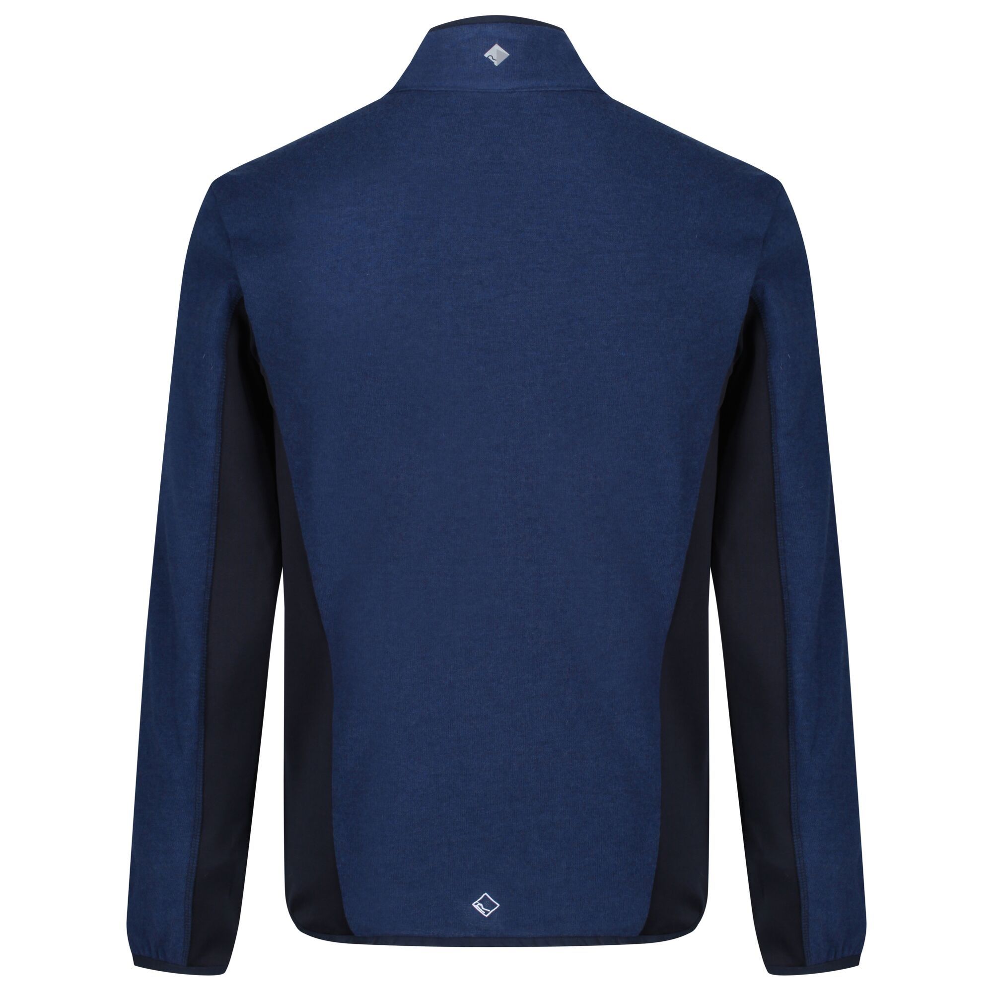 50% wool/50% polyester knit effect fleece. Extol stretch side and underarm panels. 2 zipped lower pockets and 1 zipped sleeve pocket. Stretch binding to collar, cuffs and hem.