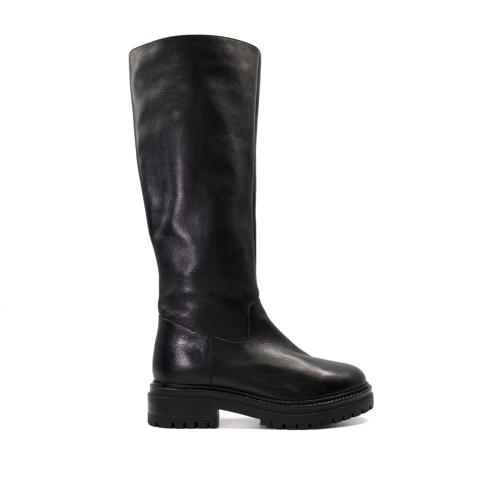 Dune Ladies TEIGAN Chunky Leather Knee-High Boots