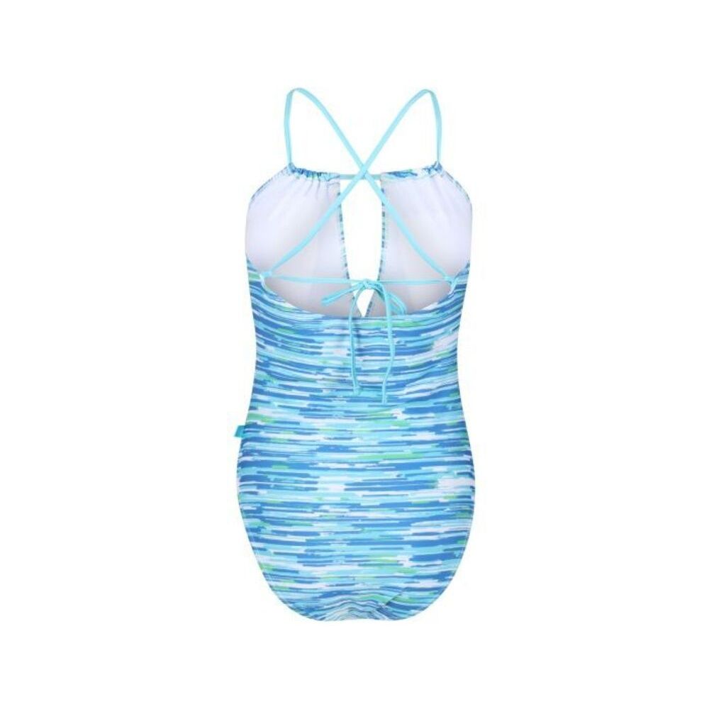 Regatta Womens/Ladies Halliday Brush Stroke One Piece Swimsuit (Seascape)