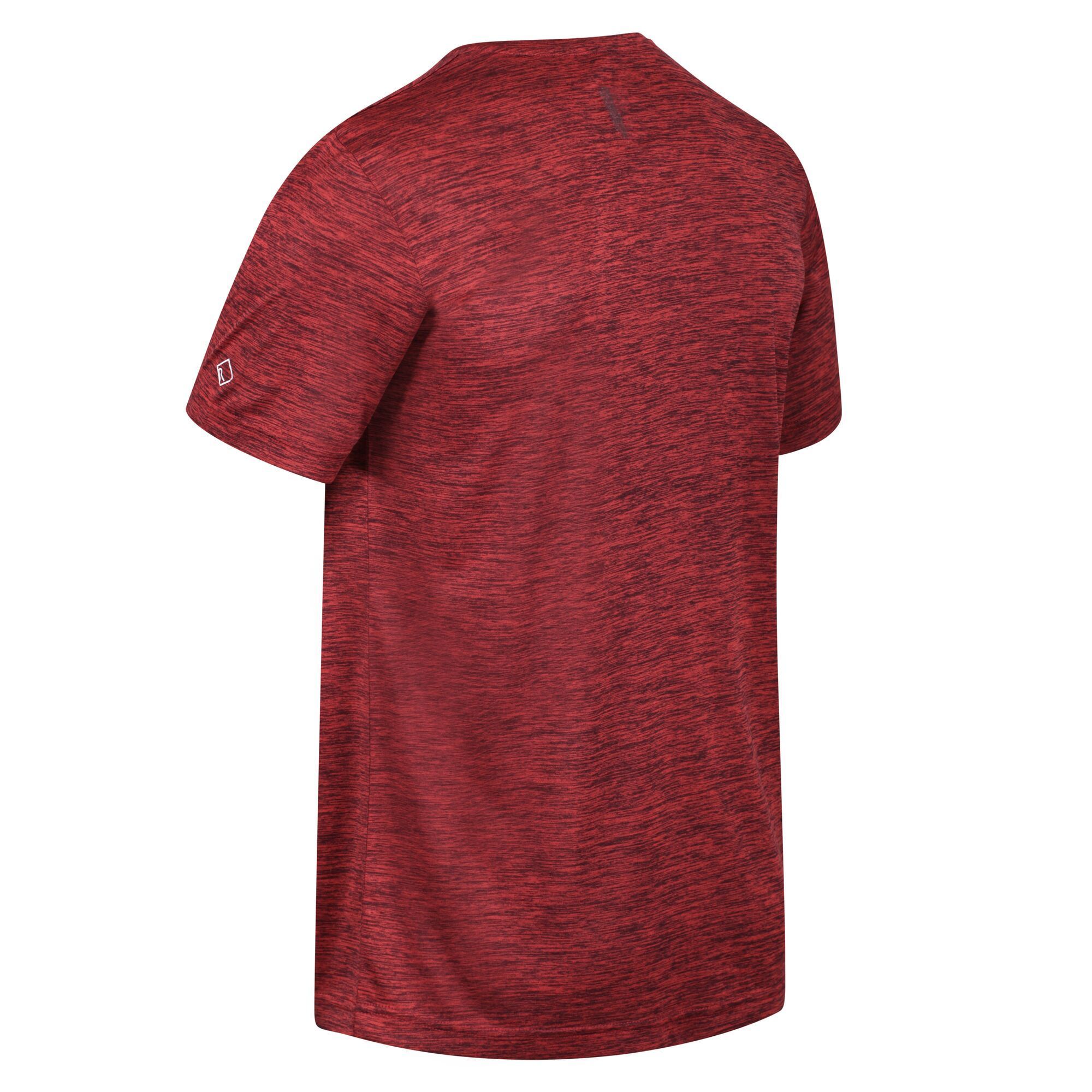 Material: 100% quick dry polyester pique fabric. Good wicking performance. Crew neck. Graphic print.