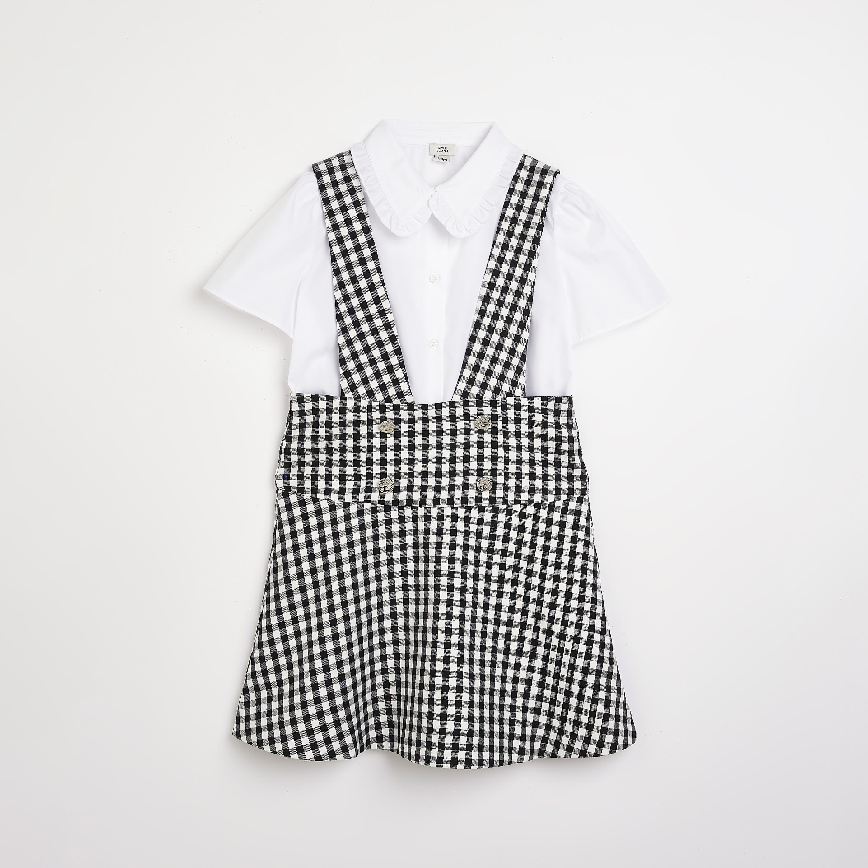 River Island Kids Girls Pinafore Dress - Black