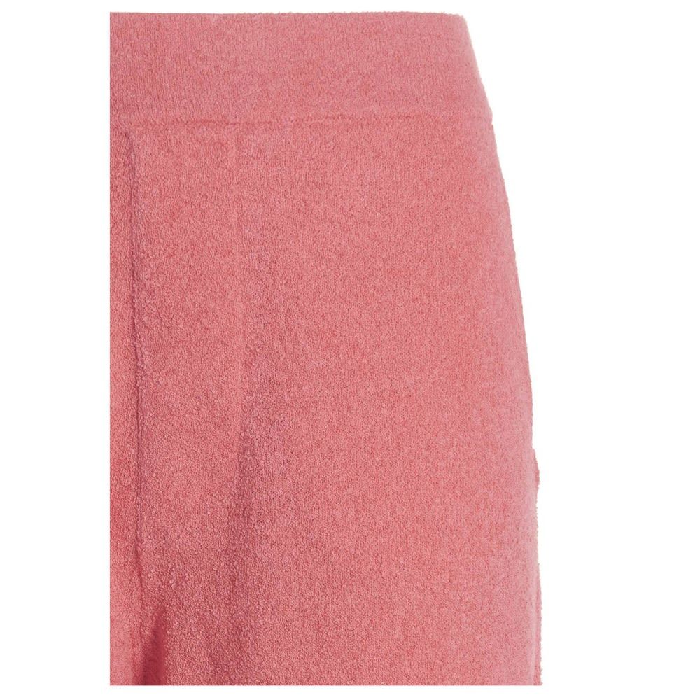 'Sponge towel’ terry-cloth effect cotton bermuda shorts featuring an elastic waistband.