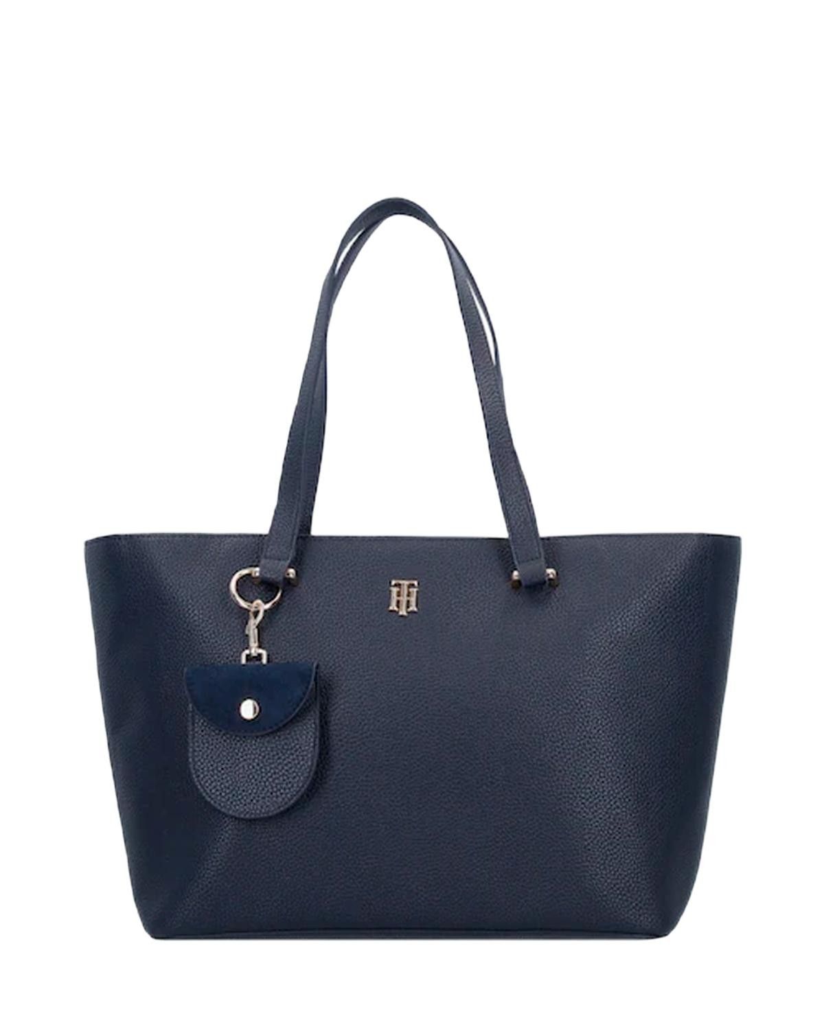 Brand: Tommy Hilfiger Gender: Women Type: Bags Season: Spring/Summer  PRODUCT DETAIL • Color: blue • Pattern: plain • Size (cm): 27 x 34 x 15 cm • Details: -handbag   COMPOSITION AND MATERIAL • Composition: -100%  polyurethane  •  Washing: machine wash at 30°