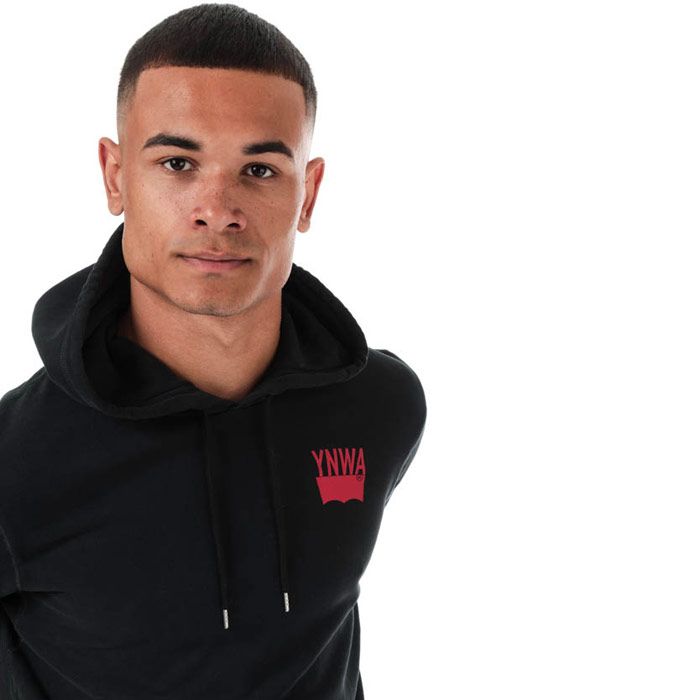 Mens Levi’s X LFC YNWA Batwing Hoody in black.<BR><BR>Created in collaboration with Liverpool Football Club.<BR>- Drawcord-adjustable hood.<BR>- Long sleeves.<BR>- Kangaroo pocket to front.<BR>- Ribbed cuffs and hem.<BR>- Levi’s batwing logo with YNWA lettering at left chest.<BR>- Tonal back neck tape.<BR>- Soft loopback cotton terry construction.<BR>- 100% Cotton.  Machine washable.<BR>- Ref: 56178-0018