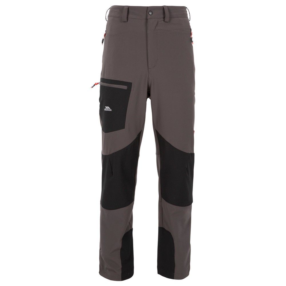Flat waist with inner waist adjusters. Front fly opening. 4 pockets. Articulated knee darts. Anchored hem adjusters. Reinforced ankle patches. Mosquito repellent finish. Comfort stretch. 95% Polyamide, 5% Elastane. Trespass Mens Waist Sizing (approx): S - 32in/81cm, M - 34in/86cm, L - 36in/91.5cm, XL - 38in/96.5cm, XXL - 40in/101.5cm, 3XL - 42in/106.5cm.