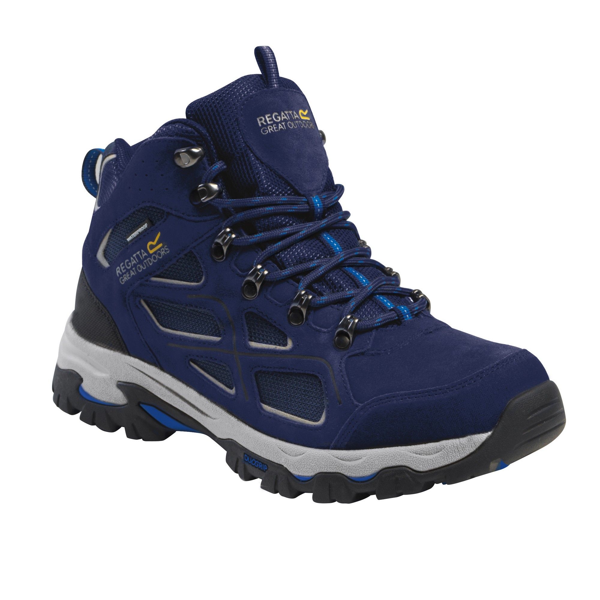 mens navy walking boots