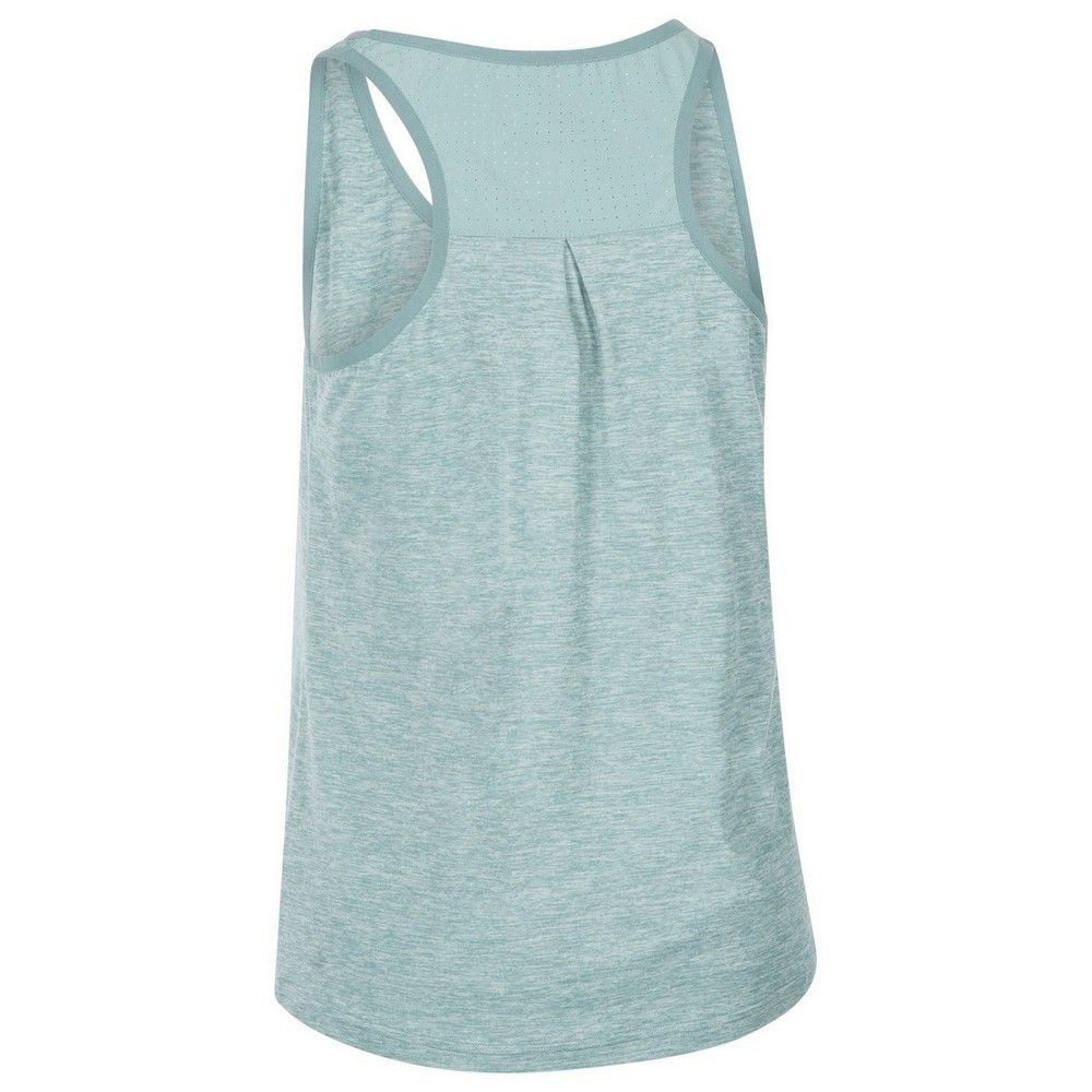 Material: Elastane, Polyester. Design: Logo, Textured. Neckline: Scoop. Sleeve-Type: Sleeveless. Fabric Technology: Anti-Bacterial, Moisture Wicking, Quick Dry. Back Panel, Pleated Back, Ventilated.
