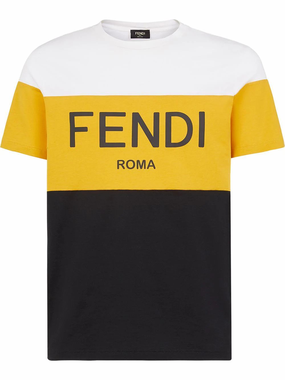 T-SHIRT FENDI, COTTON 100%, color MULTICOLOR, SS21, product code FAF532AE8OF0232
