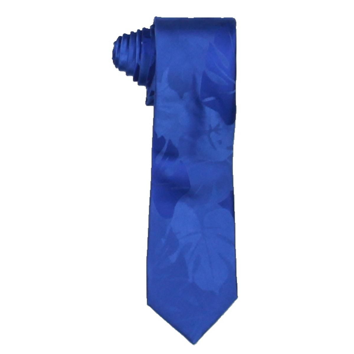 Color: Blues Size: One Size Pattern: Floral Type: Tie Width: Skinny (Material: Silk