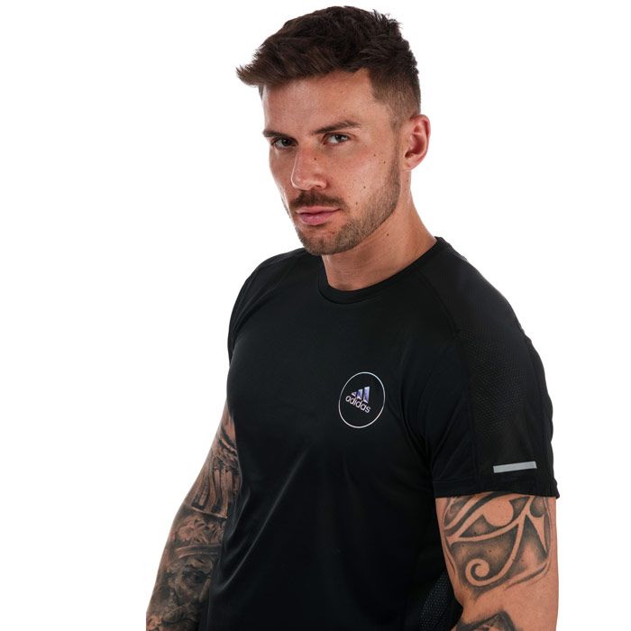 Men's adidas Own The Run Club T-Shirt in Black