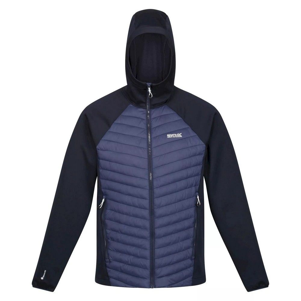 Material: Elastane, Polyamide, Polyester. Filling: Down, Feather-Free. Fabric: Extol Stretch, Knitted. 235gsm. Design: Badge, Logo, Quilted. Compressible, Inner Zip Guard, Padded. Fabric Technology: DWR Finish, Insulating, Lightweight. Cuff: Elasticated, Stretch Binding. Neckline: Hooded. Sleeve-Type: Long-Sleeved. Hood Features: Grown On Hood, Stretch Binding. Pockets: 2 Side Pockets, Zip. Fastening: Full Zip. Denier: 20D. Sustainability: Made from Recycled Materials.