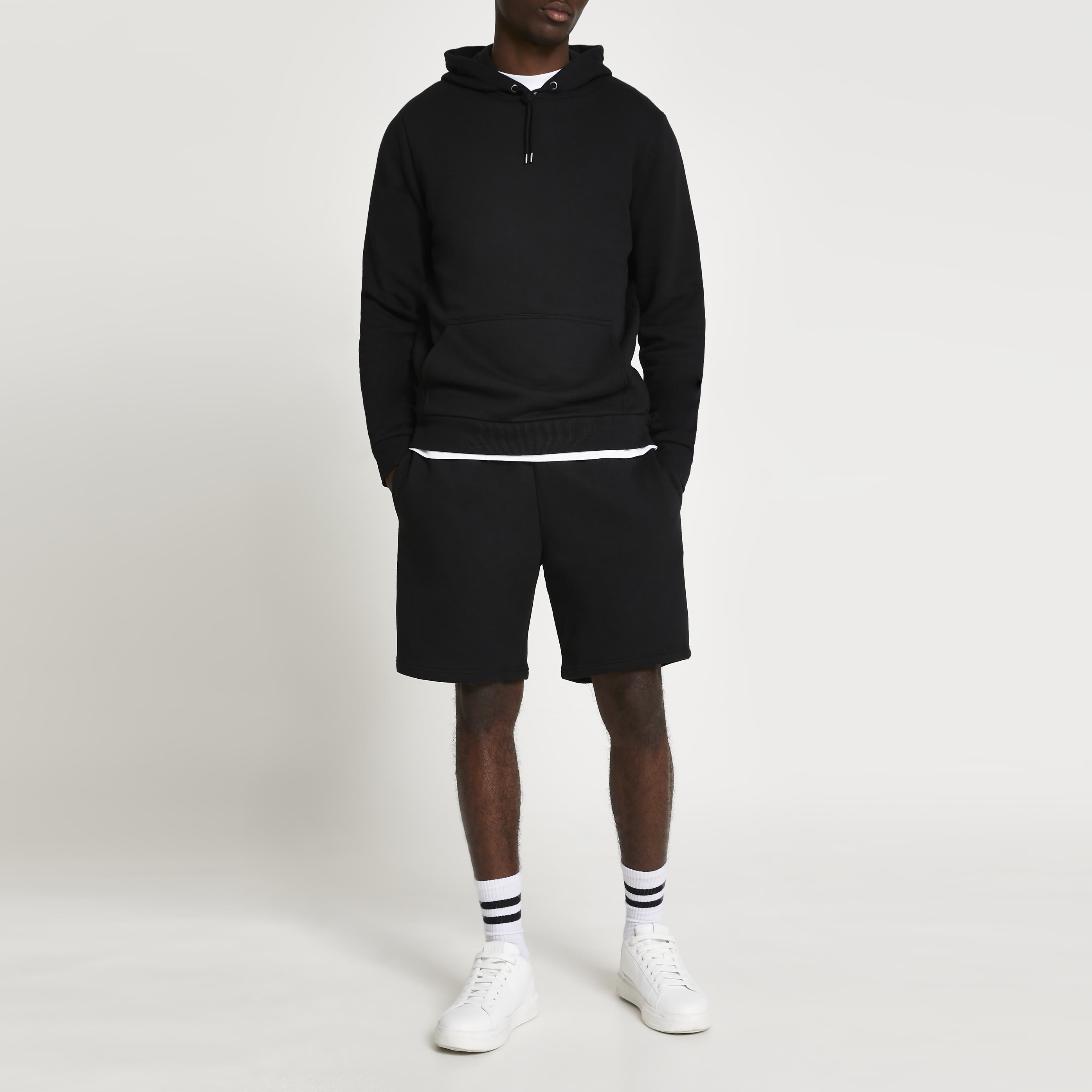 River Island Mens Shorts Black