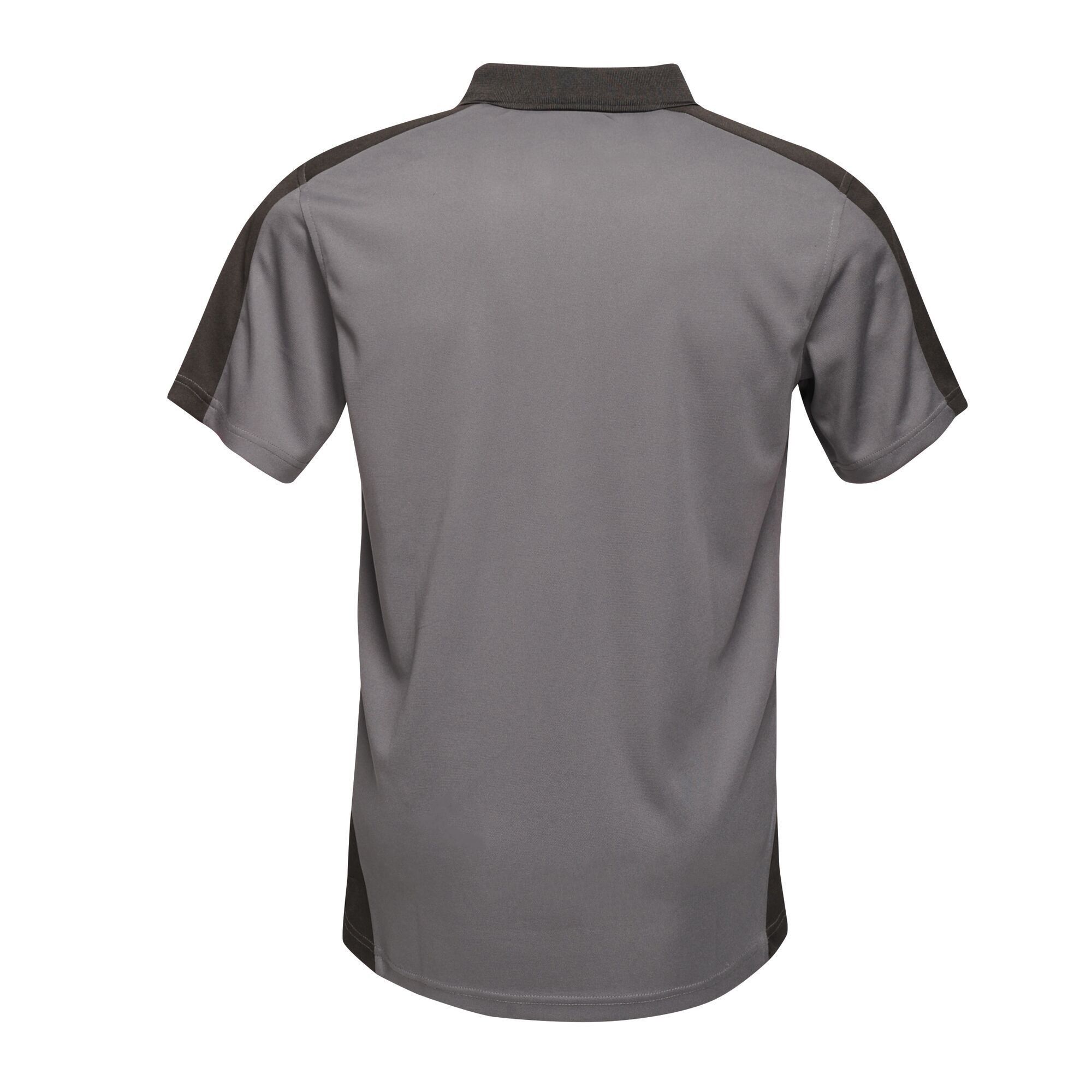 Regatta Mens Contrast Coolweave Polo Shirt (Seal Grey/Black)