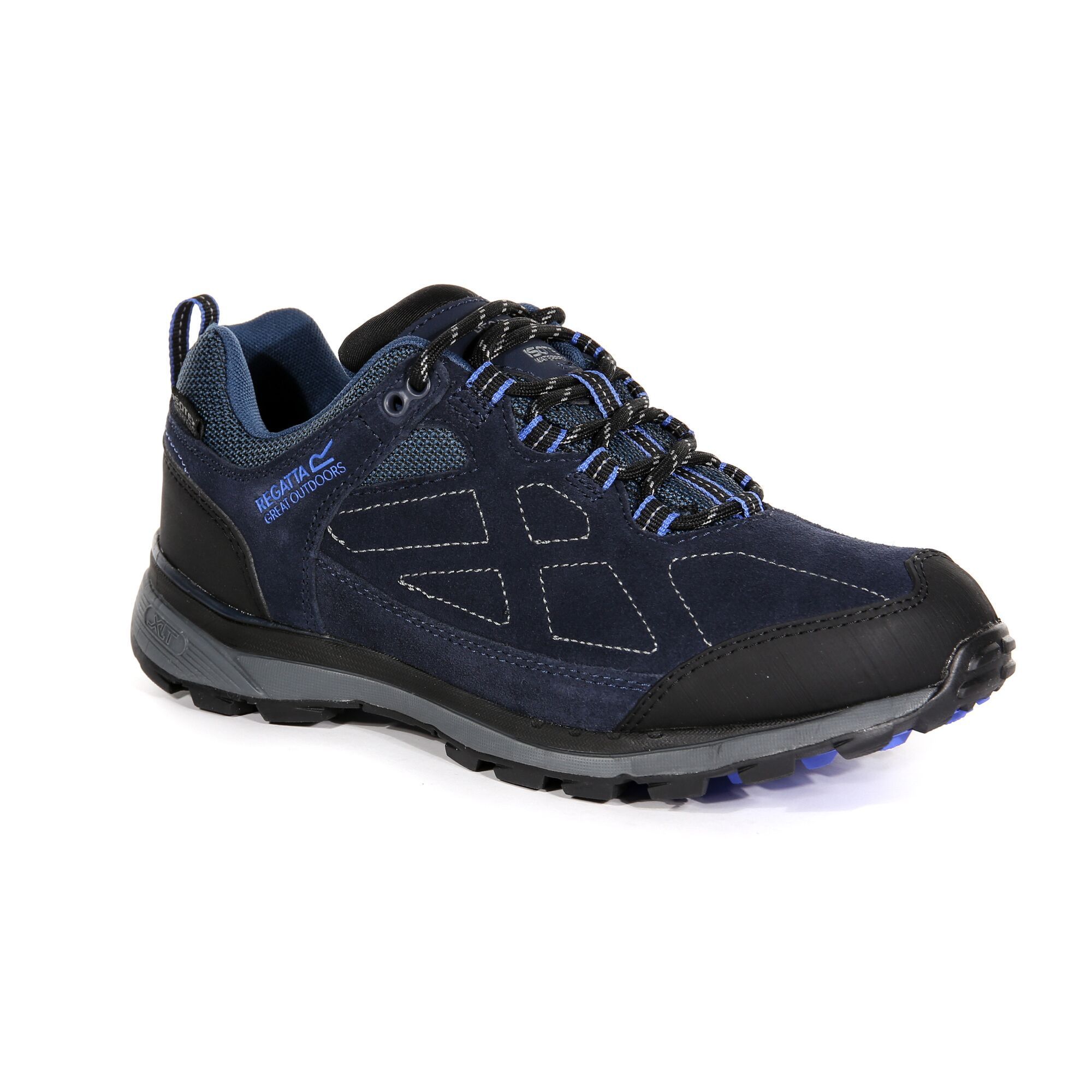 70% leather, 10% polyurathane, 10% polyester, 10% rubber. Waterproof, windproof and breathable Isotex. Hydropel water repellency. Lightweight moulded EVA midsole for cushioning. Ventilated mesh upper for breathability. Performance suede leather and mesh upper.