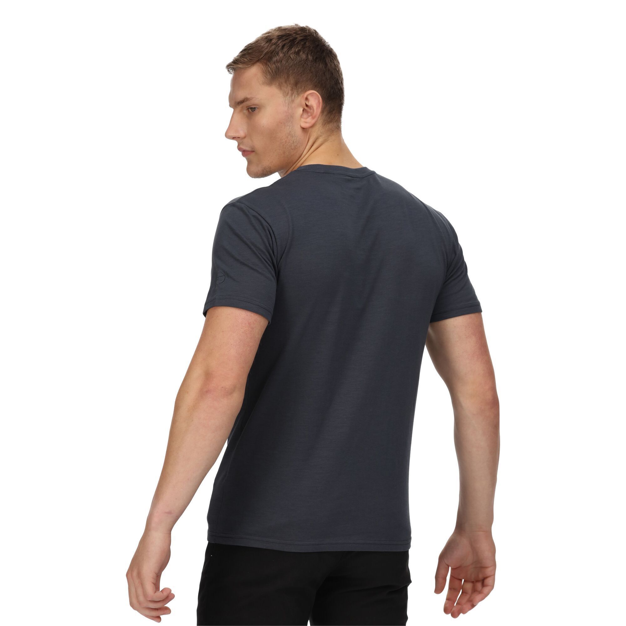 100% Cotton. Fabric: Coolweave, Slub, Soft Touch. Design: Plain. Pockets: 1 Chest Pocket. Neckline: Crew Neck. Sleeve-Type: Short-Sleeved. Fabric Technology: Breathable, Lightweight. Sustainable Materials.