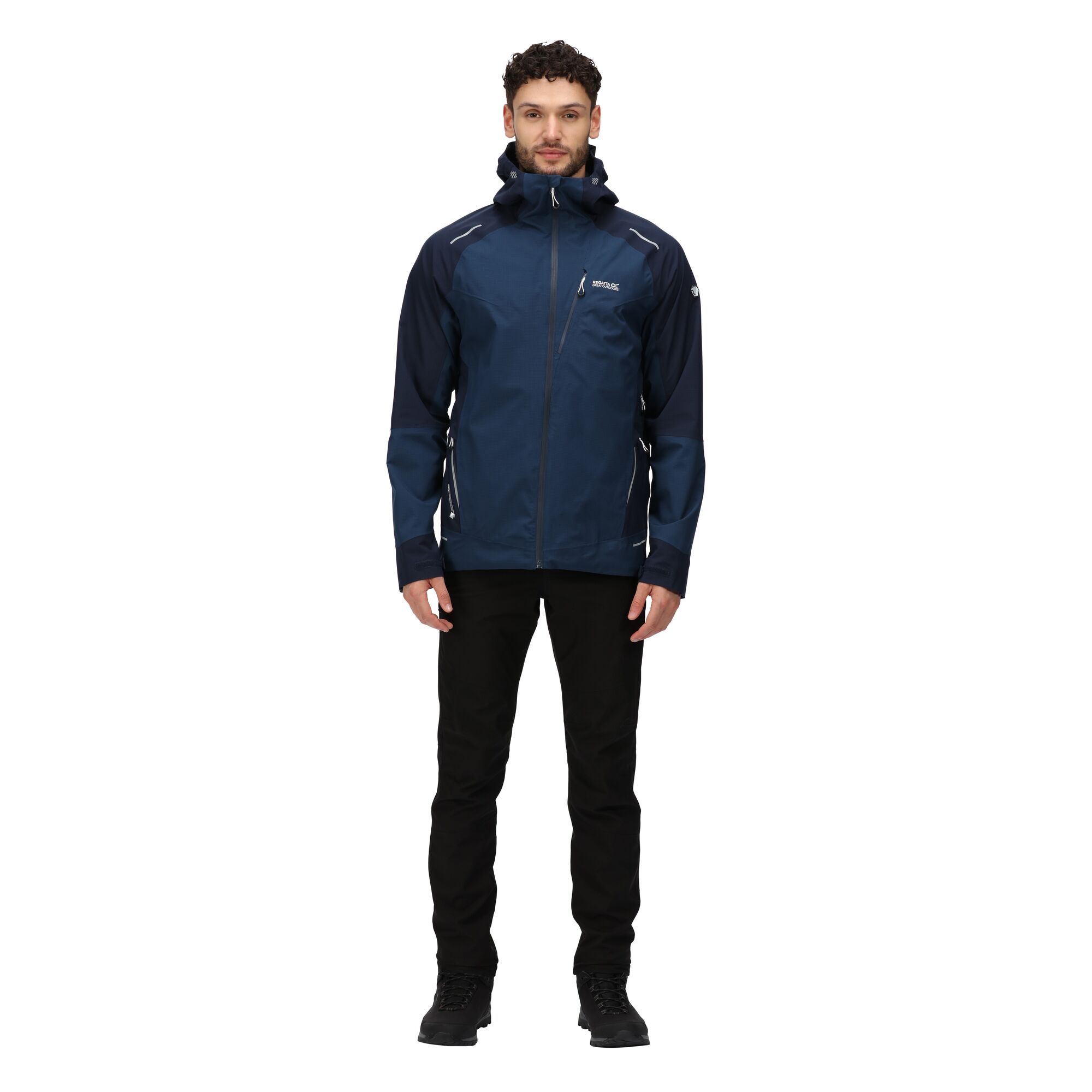 Regatta Mens Highton Pro Waterproof Jacket (Moonlight Denim/Navy)