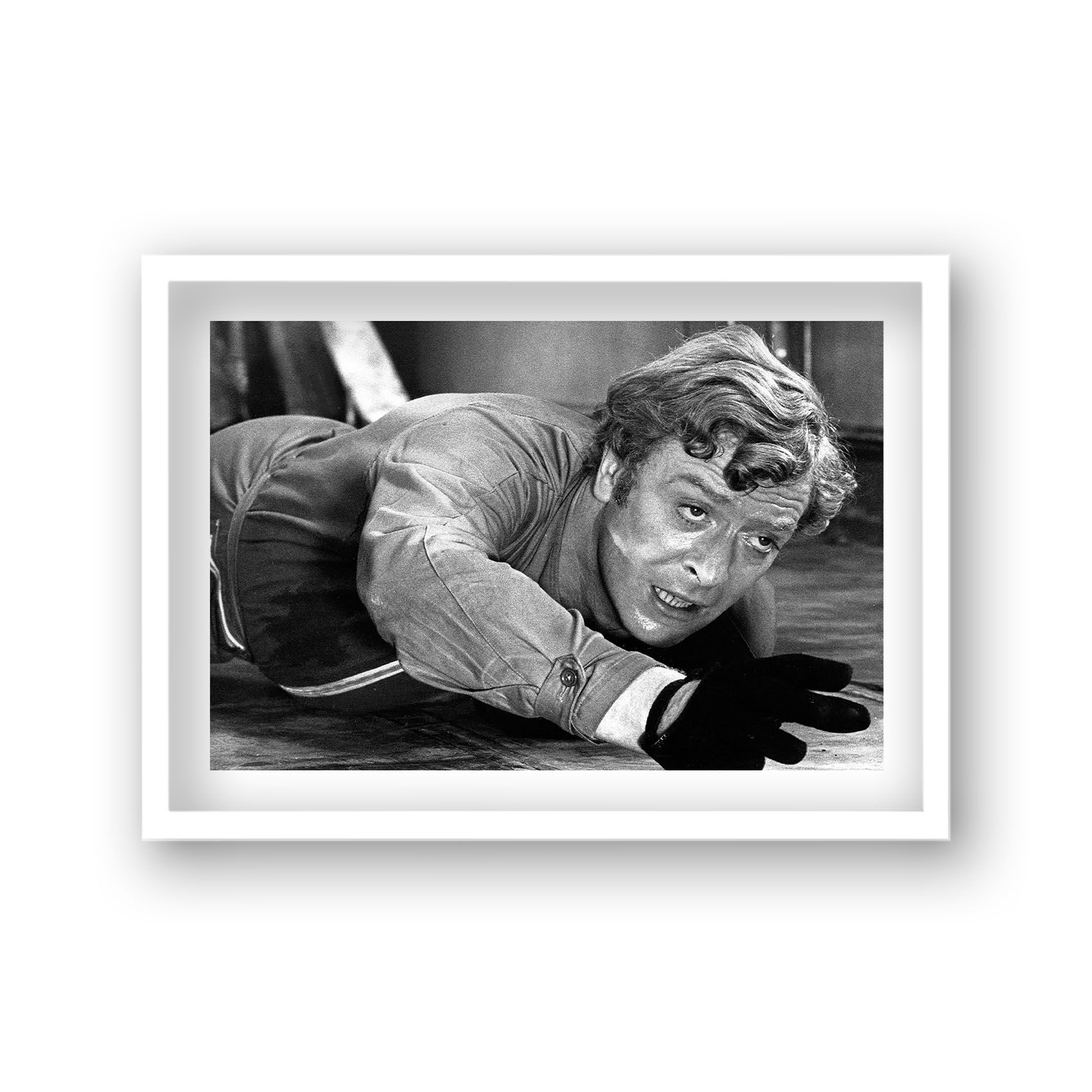 Michael Caine as Charlie Croker in Scene From the Italian Job 1969 Vintage Icon Print