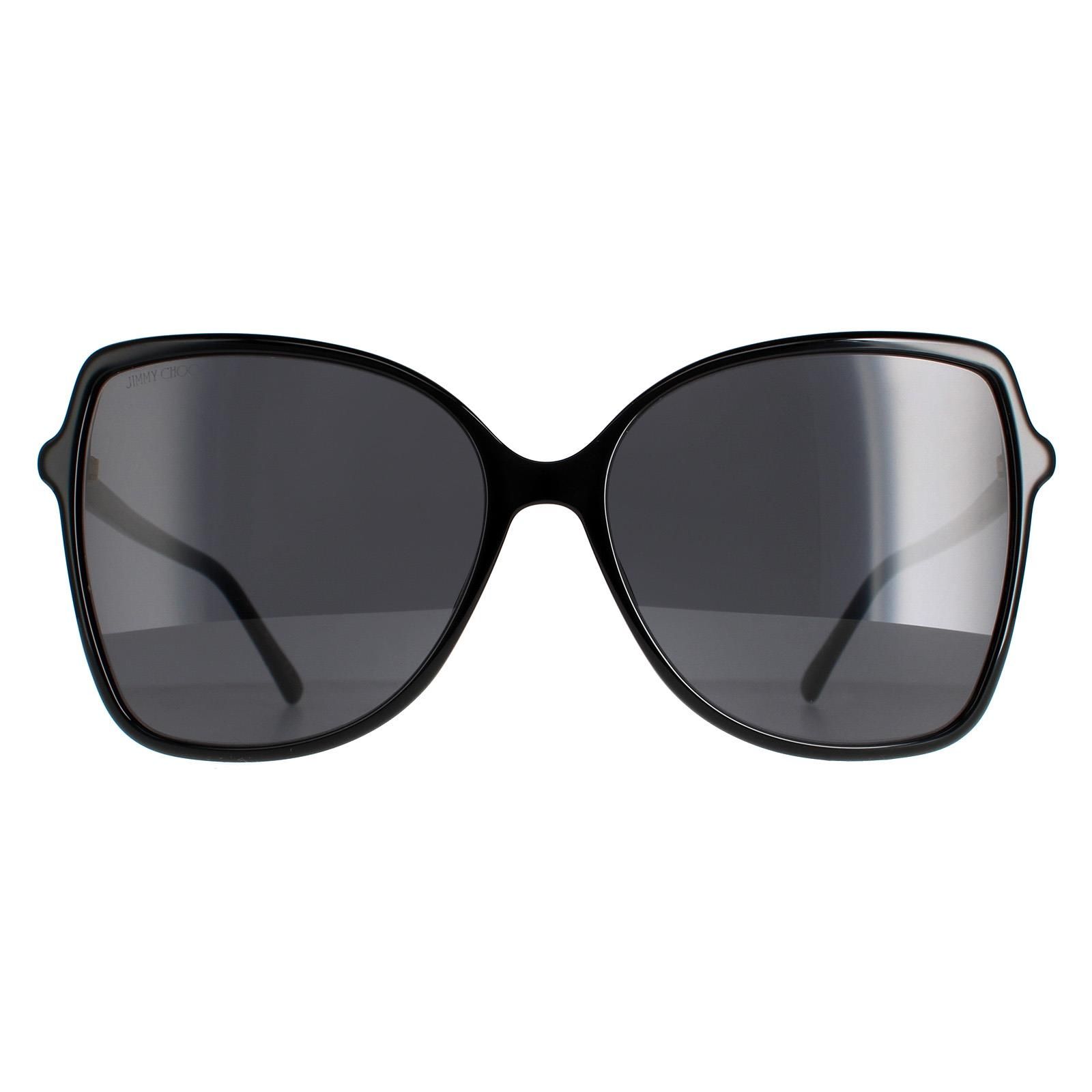 Jimmy Choo Butterfly Womens Black Grey Blue FEDE/S  Jimmy Choo are a butterfly shape crafted from lightweight acetate. The super slim temples feature the Jimmy Choo to ensure brand authenticity