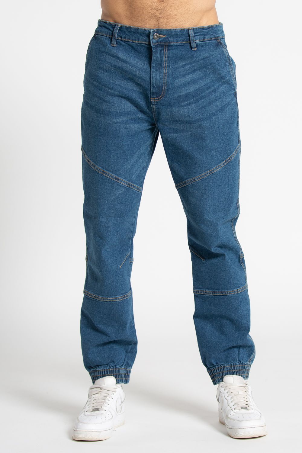 Cotton Cargo Cuffed Denim Pant