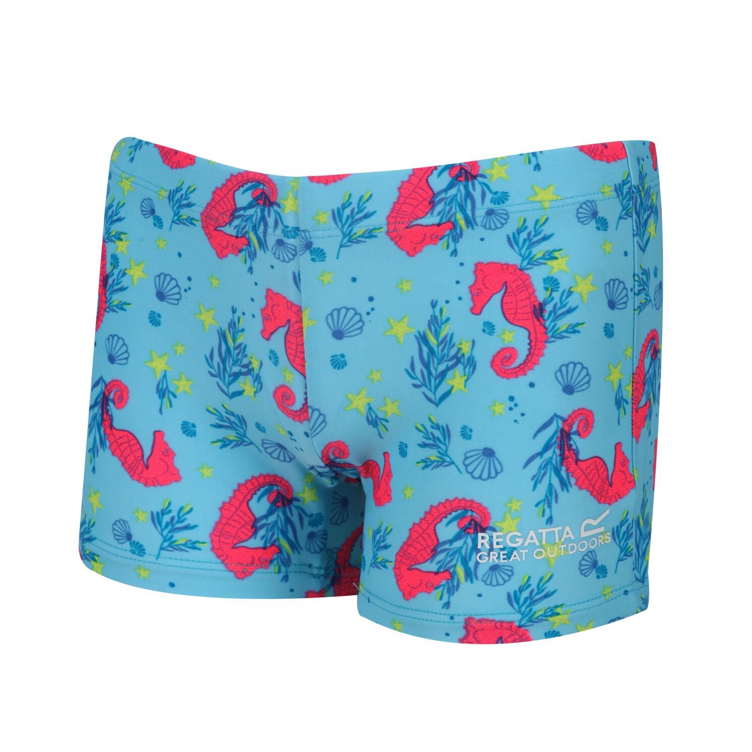 Material: 82% polyamide, 18% elastane. Plain and all over print options. Graphic print. For natural movement and stretch. Zip fastening to centre back neck. Lightweight coverage for the paddling pool or beach adventures. Height sizes to fit: (6-12 Mths): 74-80cm, (12-18 Mths): 80-86cm, (18-24 Mths): 86-92cm, (24-36 Mths): 92-98cm, (36-48 Mths): 98-104cm, (48-60 Mths): 104-110cm, (60-72 Mths): 110-116cm.