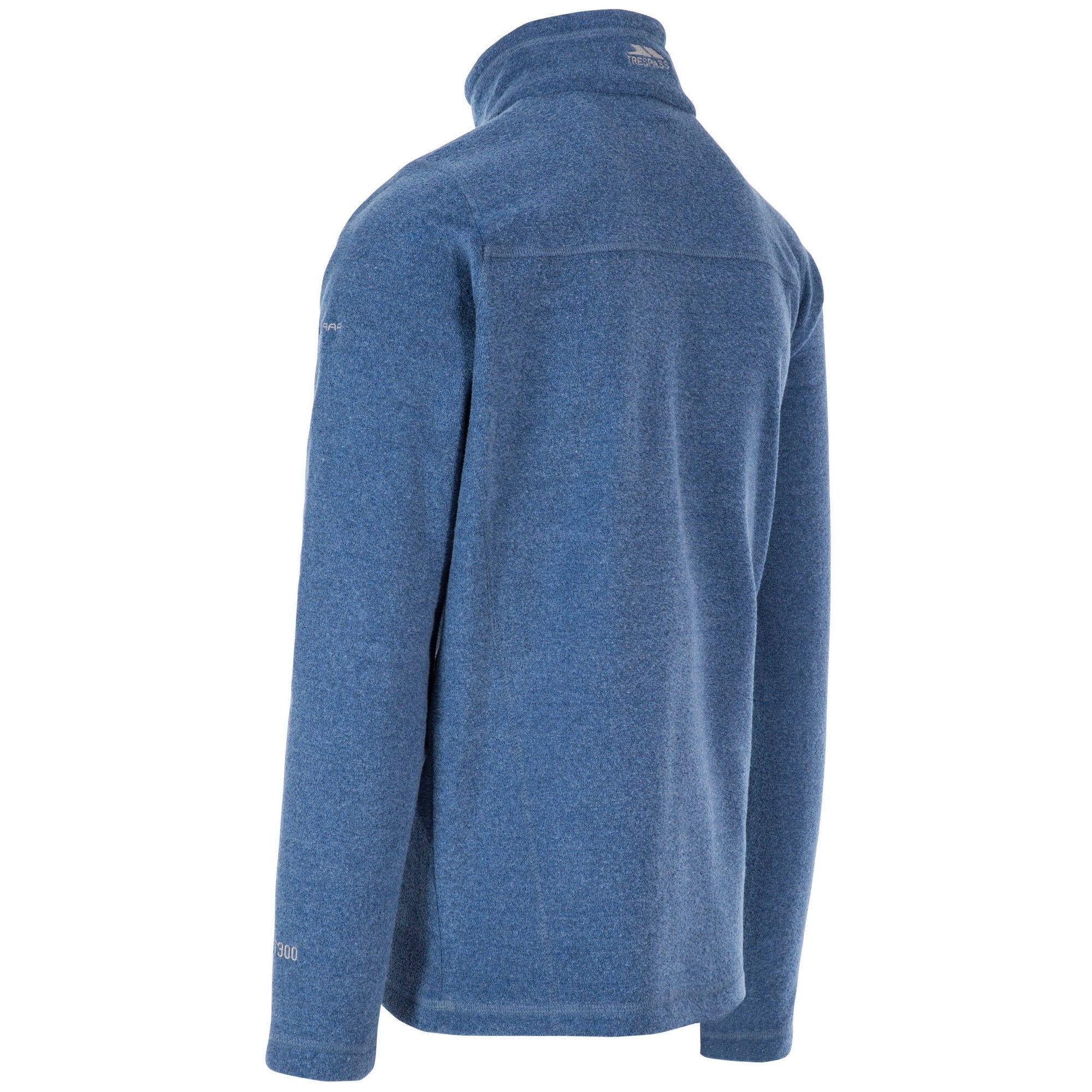Towelling fleece with brushed back. 1/2 zip neck. Low profile zip. Coverstitch detail. Airtrap. 280gsm. 100% Polyester. Trespass Mens Chest Sizing (approx): S - 35-37in/89-94cm, M - 38-40in/96.5-101.5cm, L - 41-43in/104-109cm, XL - 44-46in/111.5-117cm, XXL - 46-48in/117-122cm, 3XL - 48-50in/122-127cm.p. Coverstitch detail. Airtrap. 280gsm. 100% Polyester.