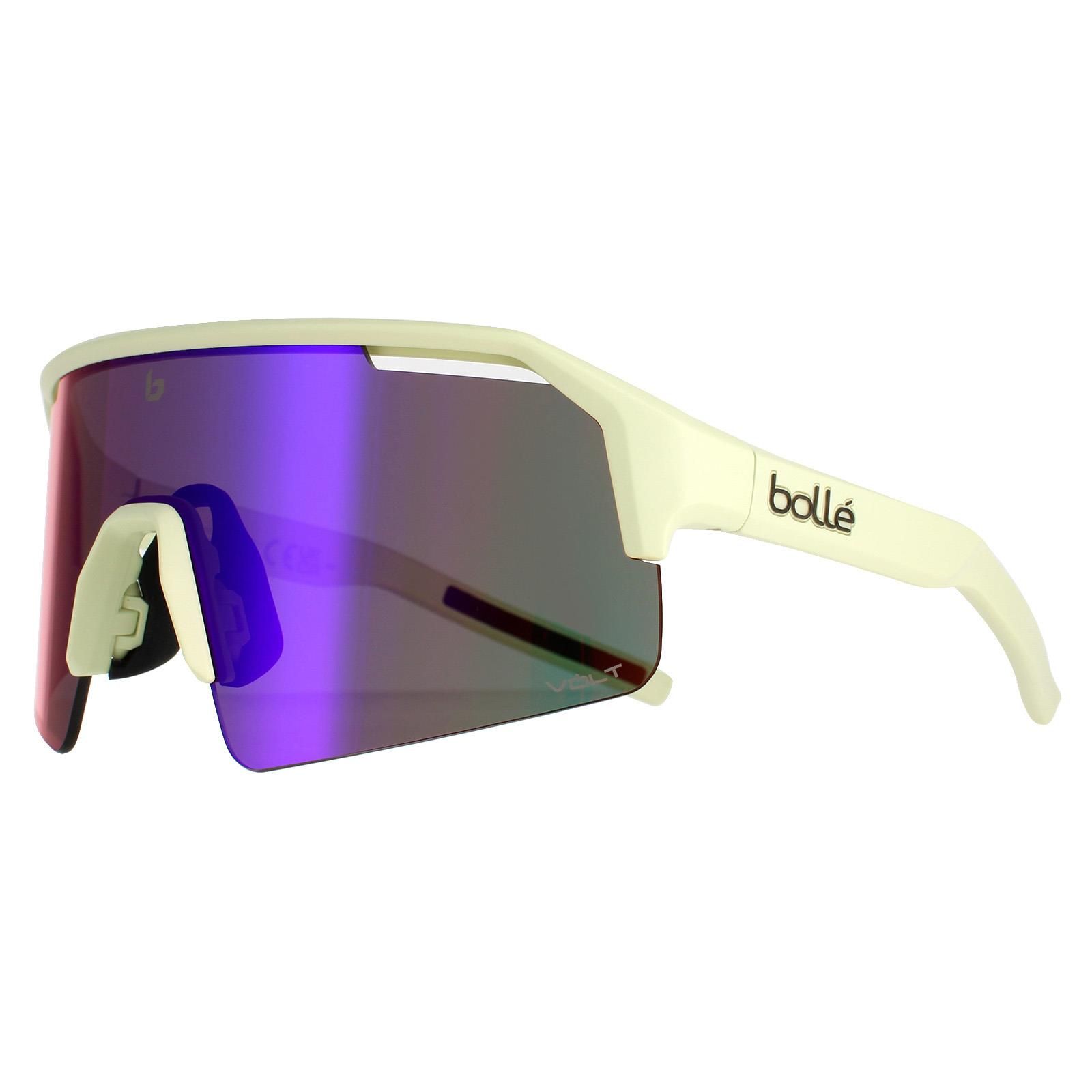 Bolle Shield Unisex Creator Matte Green Volt Ultraviolet C-Shifter  Bolle are from the Bolle performance collection designed for cycling but good for all sports. They have a large shield style lens with extra ventilation.