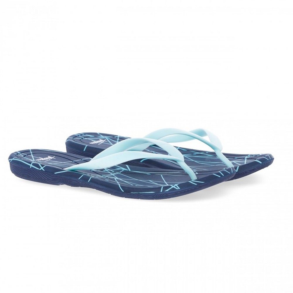PVC/EVA material. With their anatomical arch support, cushioned footbed and slight rise in the toe area - these thong sandals bring out the best in your feet. Featuring an uplifting pattern to compliment your summer wardrobe.