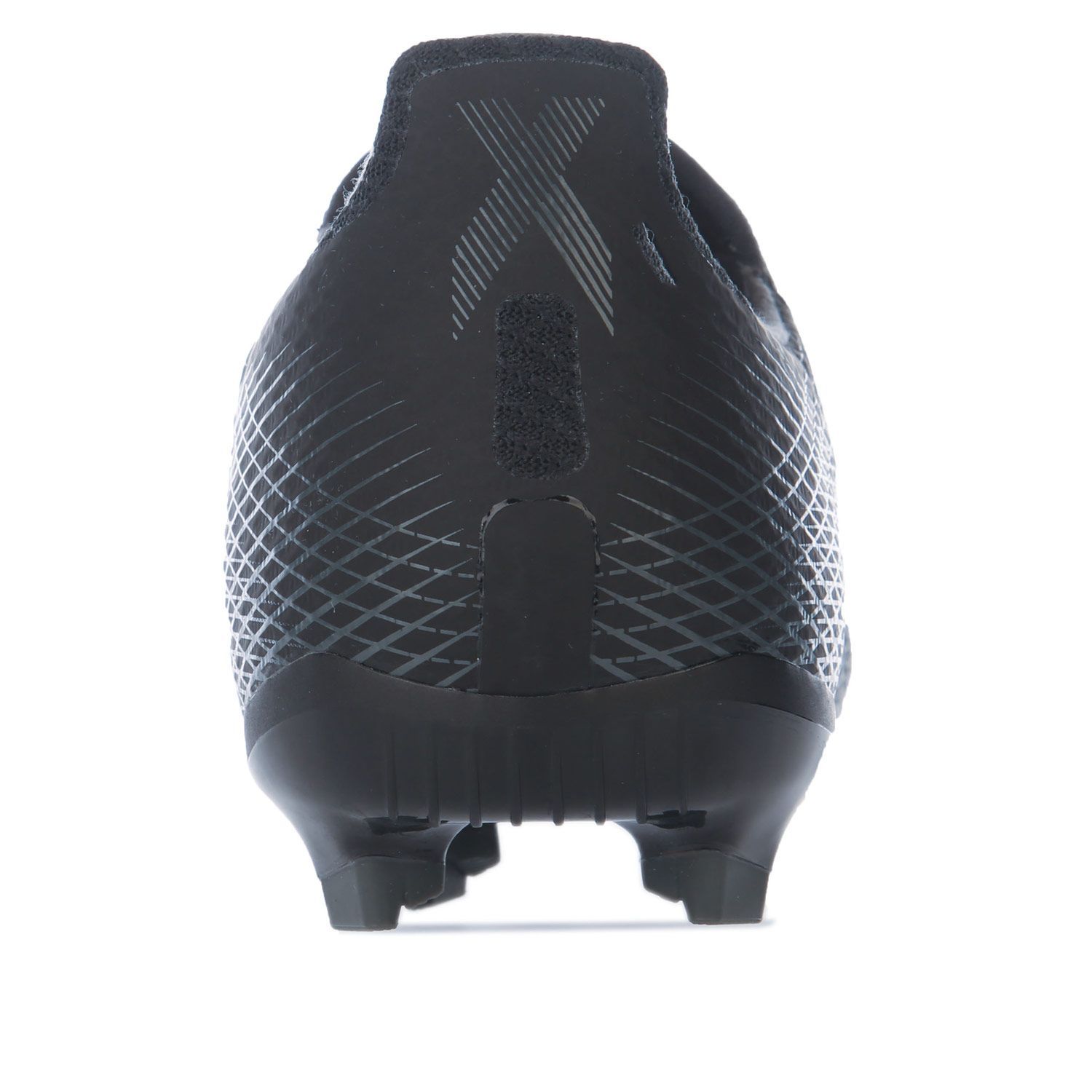 Junior Boys adidas X Ghosted.3 FG Football Boots in black.- Engineered mesh upper.- Lace fastening.- Four- way stretch material.- Stretchy tongue.- Firm ground.- 3 stripe detail to side.- TPU firm ground outsole.- Textile and synthetic lining  Synthetic sole.- Ref.: FW3545J
