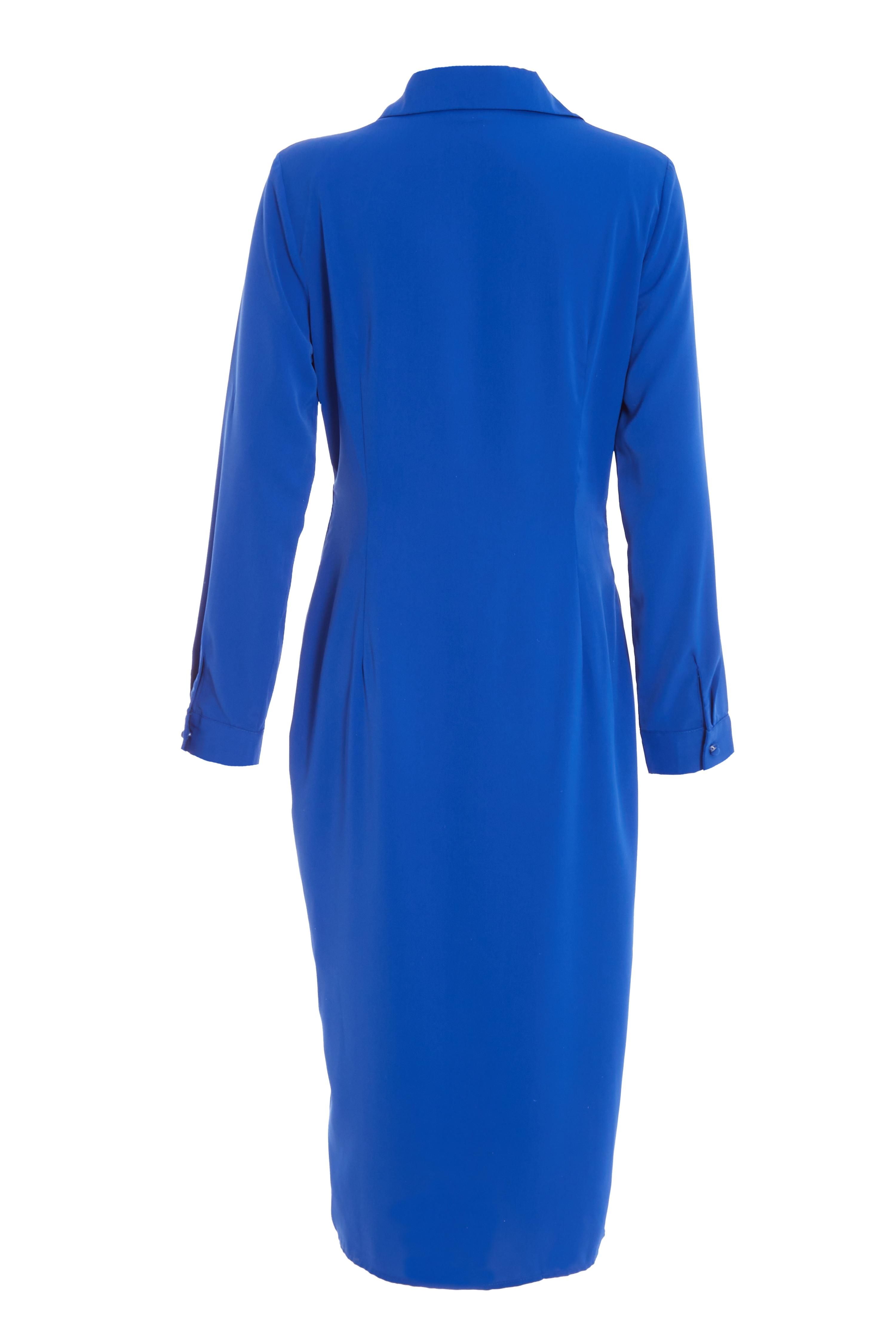 royal-blue-shirt-midi-dress