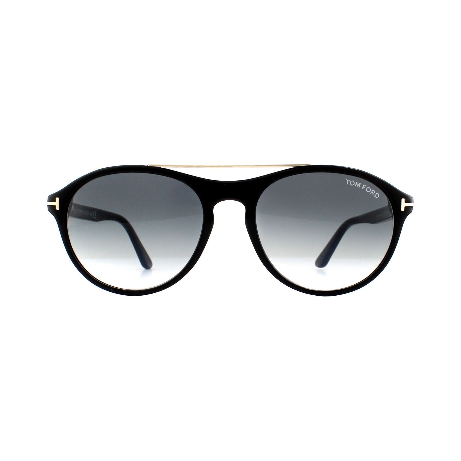 Tom Ford Sunglasses Cameron 0556 01B Shiny Black Grey Smoke Gradient