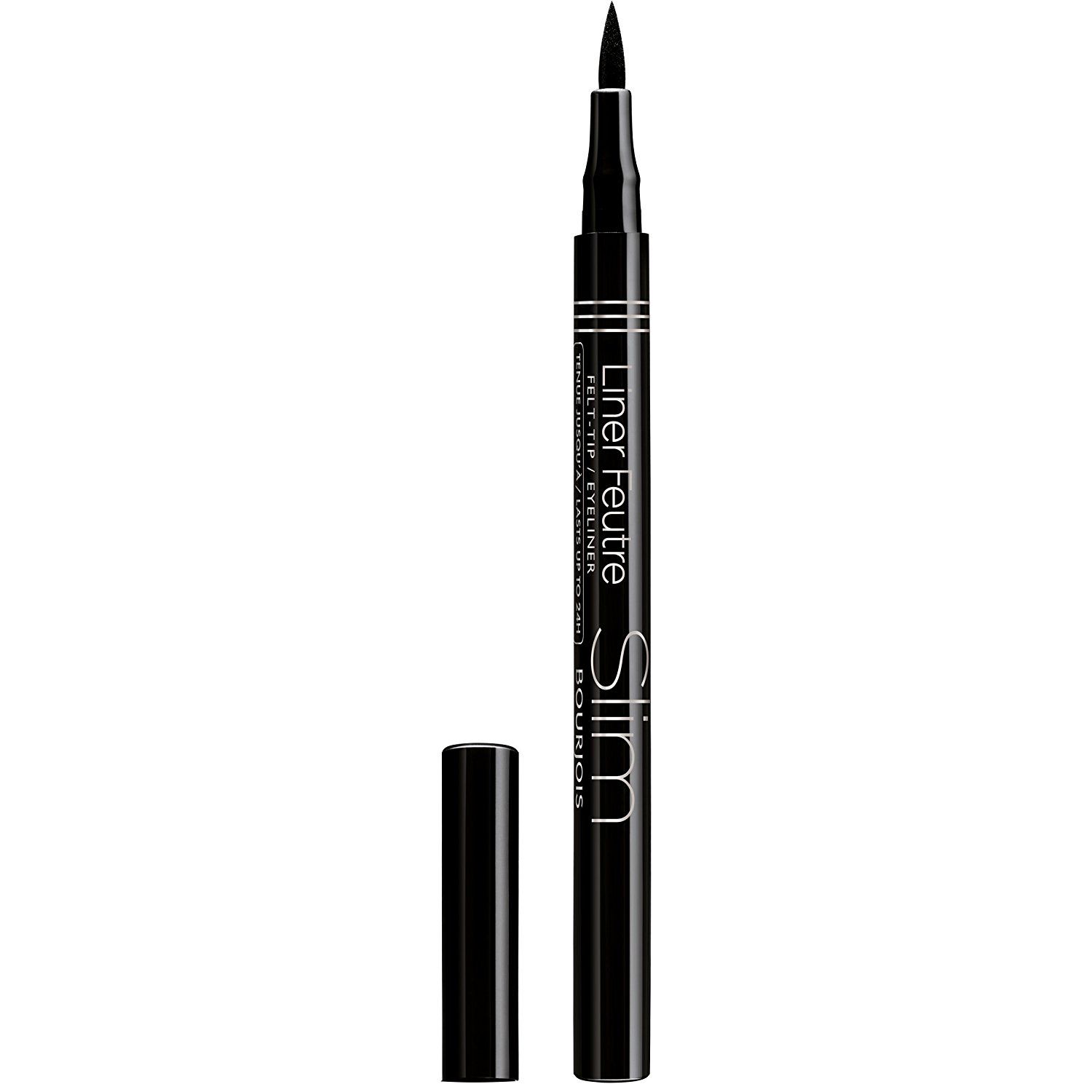 Liner Feutre Slim has a precision felt tip which makes application easy and exact for an expert liner flick that lasts up to 24 hours. Bourjois’ Liner Feutre Slim is an ultra-precise felt-tip eye-liner, perfect for creating an expert liner flick that lasts up to 24 hours.