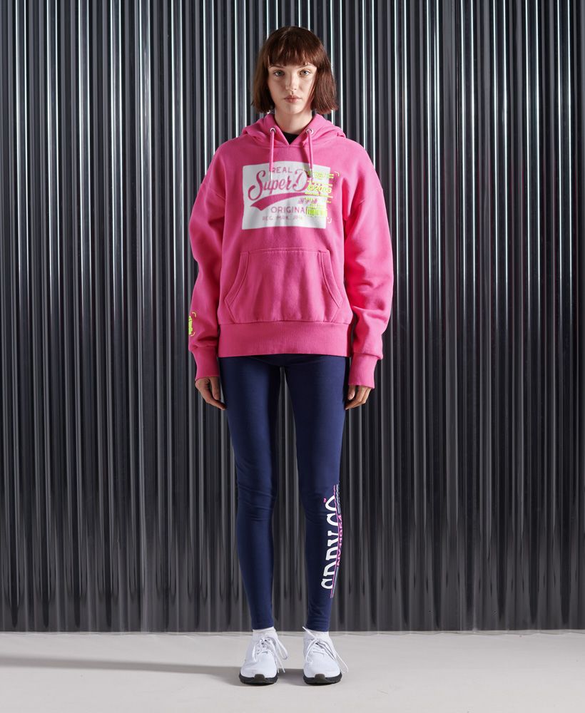 Express yourself and go bold with this statement hoodie that's bound to make a unique impression.Slim fit – designed to fit closer to the body for a more tailored lookFleece liningDrawstring hoodFront pouch pocketRibbed cuffs and hemPrinted logoTextured graphics