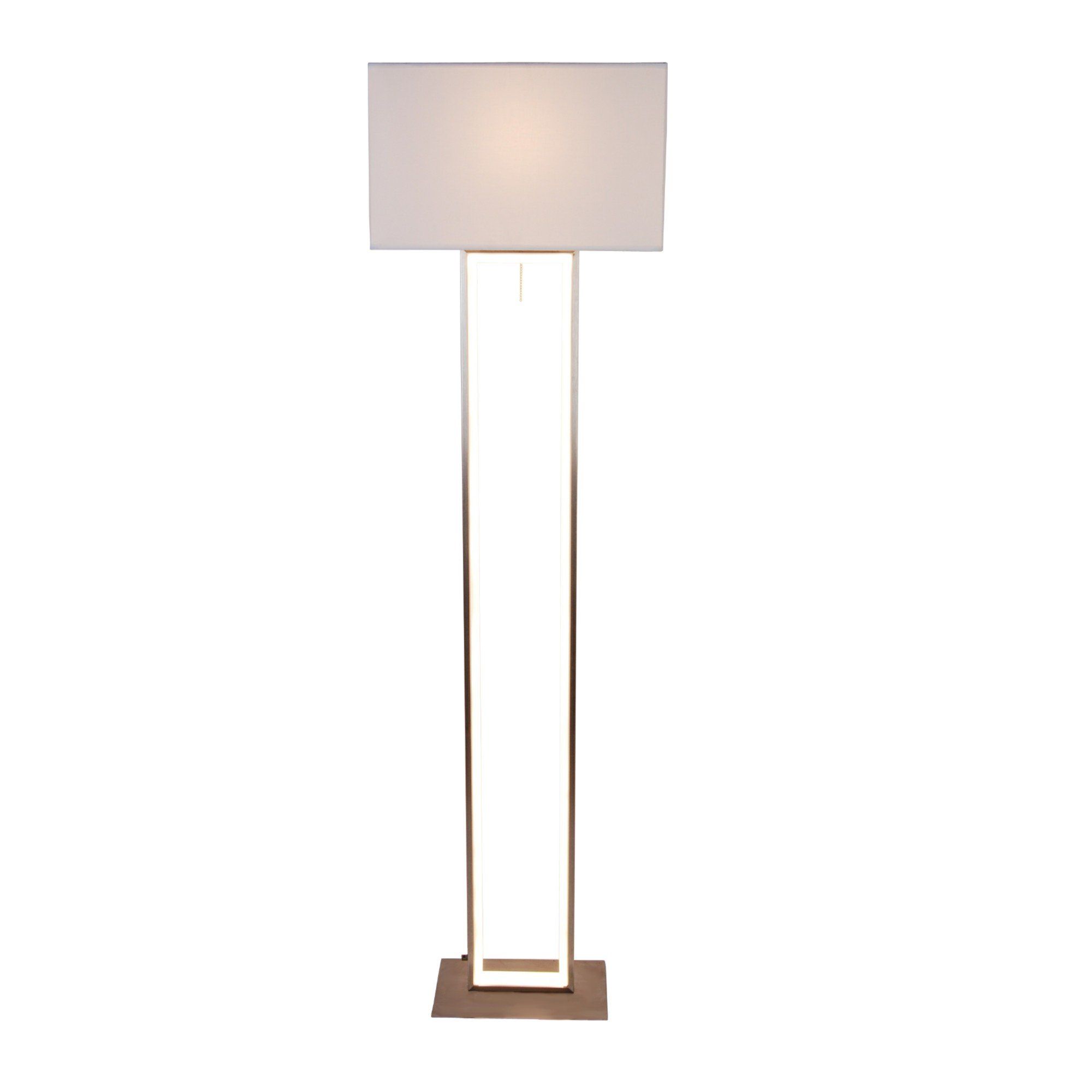 Ulari Warm White LED 150cm Satin Nickel Floor Lamp