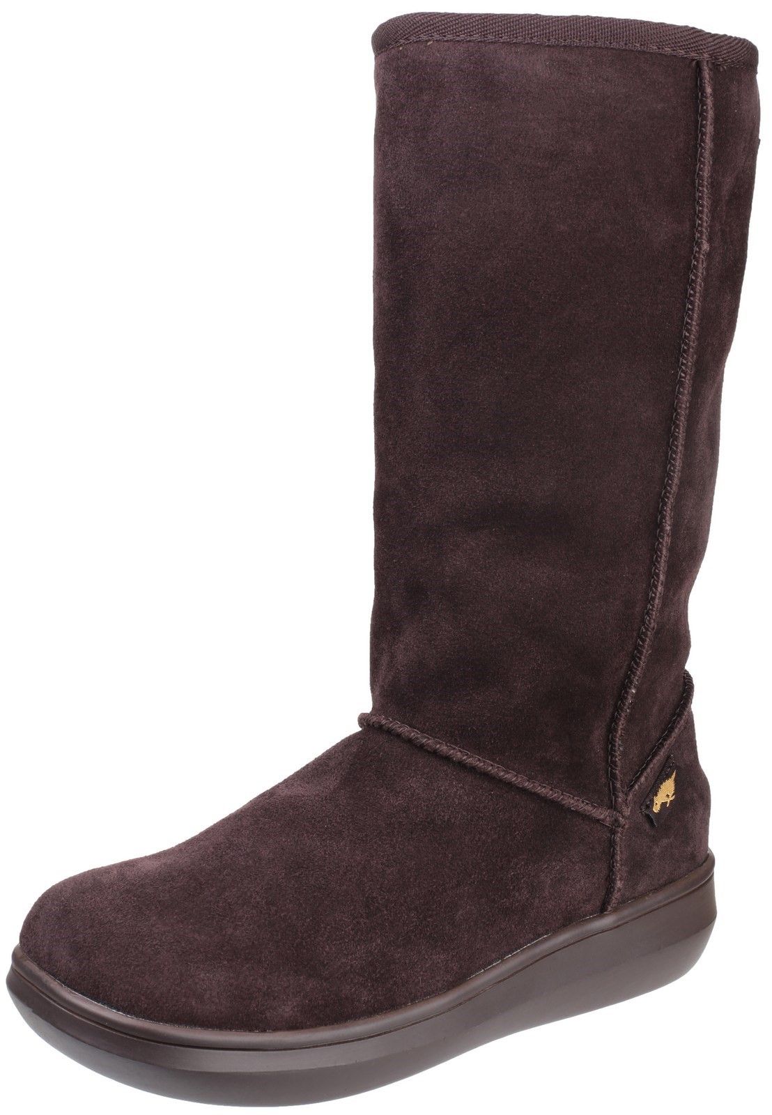 Sugar Daddy - the boot we all love! Soft and stylish suede upper that makes this boot good to look at, whilst a faux shearling lining adds great comfort whilst being worn. This pull on boot style is always a hit each winter. Stylish suede upper. 
Faux shearling, textile lining for a soft touch when being worn. 
Durable and flexible rubber sole.