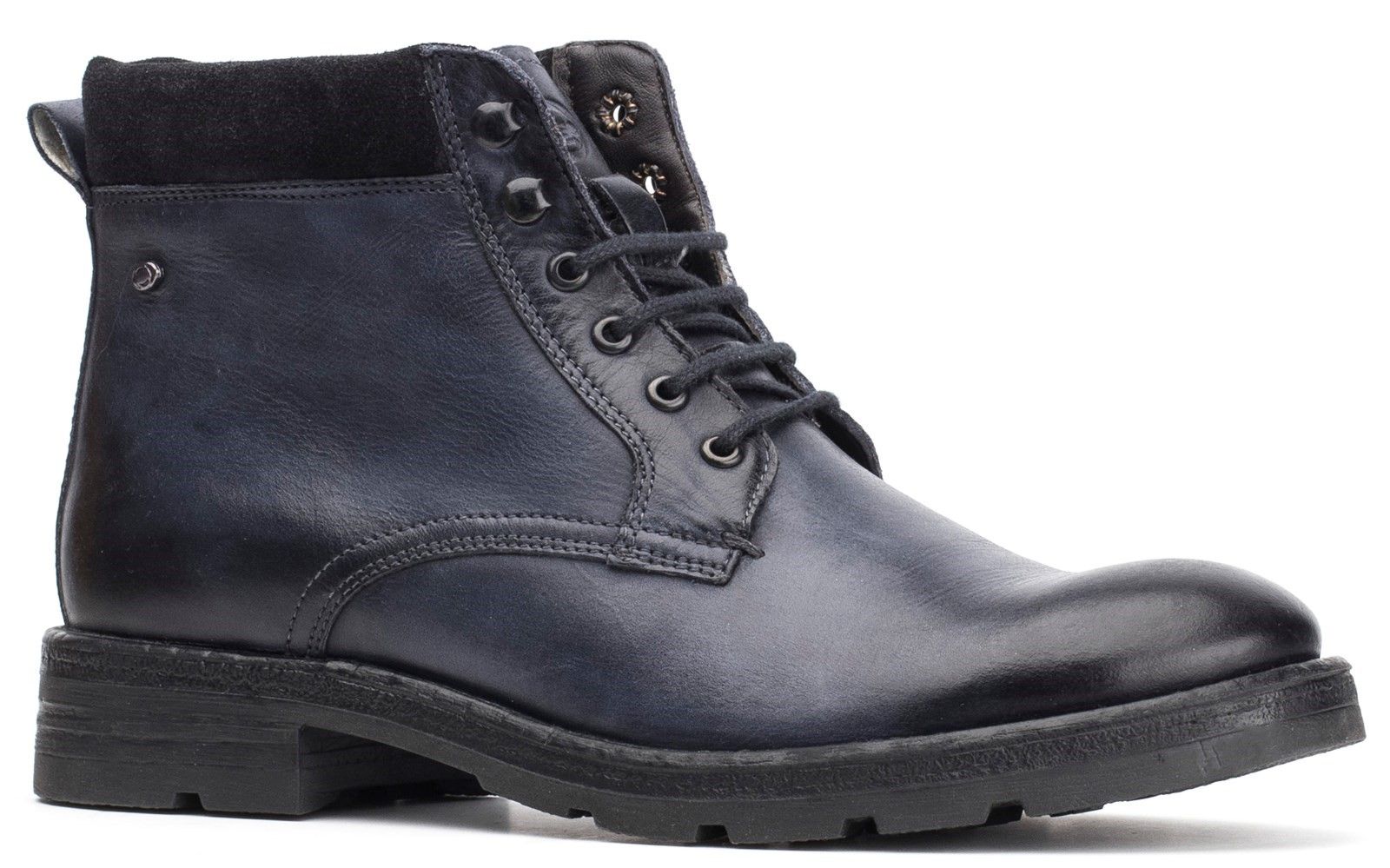 Panzer is a new Work Boot from the Tank Range. Its chunky rubber sole is perfect for winter weather while adding a masculine edge to your outfit. This ankle boot features a padded cuff for style and comfort & a pull tab for easy access. Finest quality leathers, individually washed for an authentic vintage look. 
High quality leather lining.